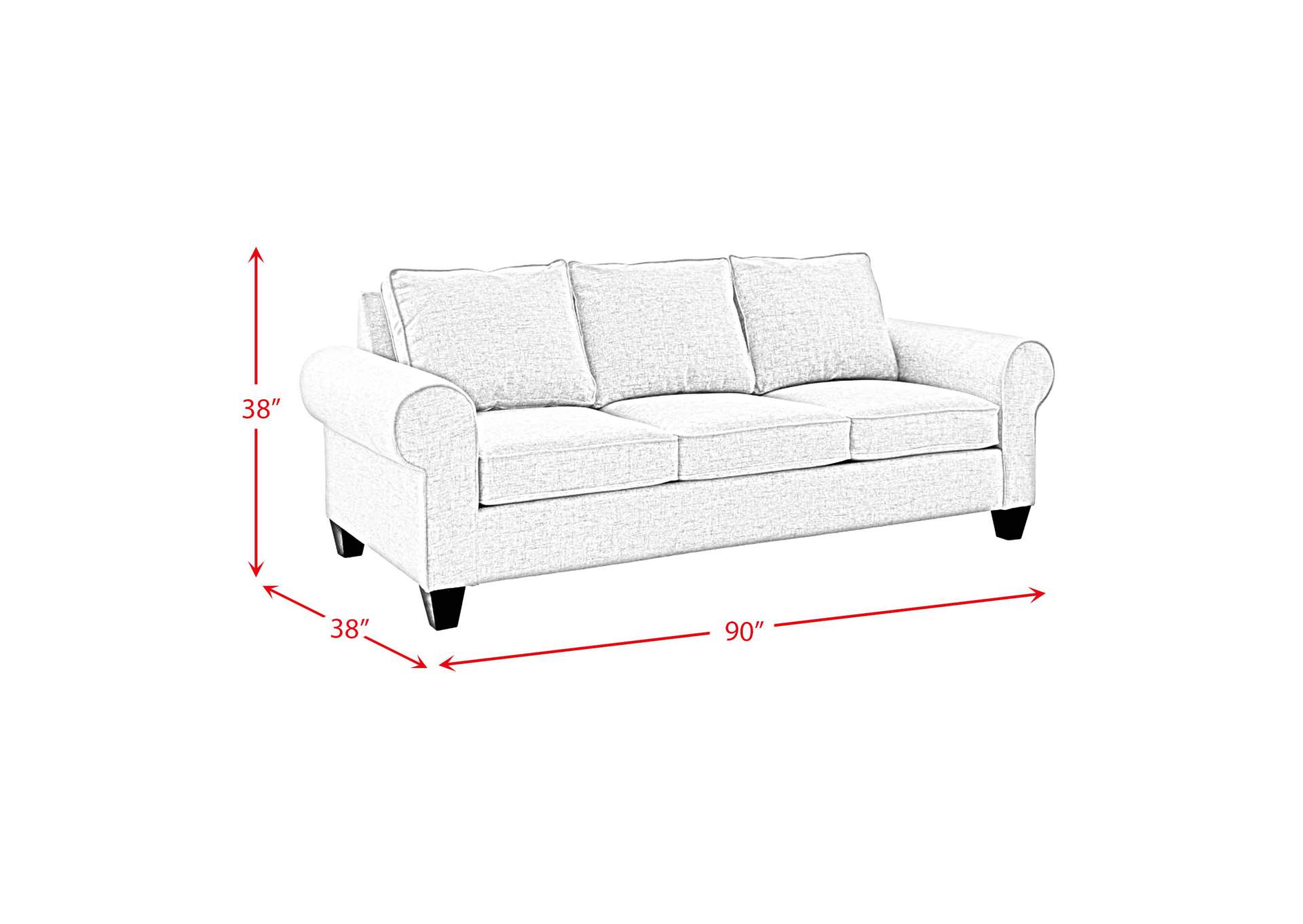 705 2 Piece Set With Sofa And Loveseat In Sincere Austere,Elements