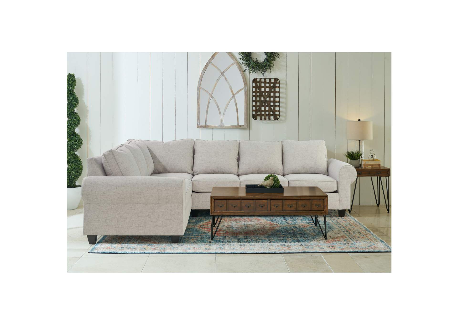 705 Sectional Set In Sincere Biscotti,Elements