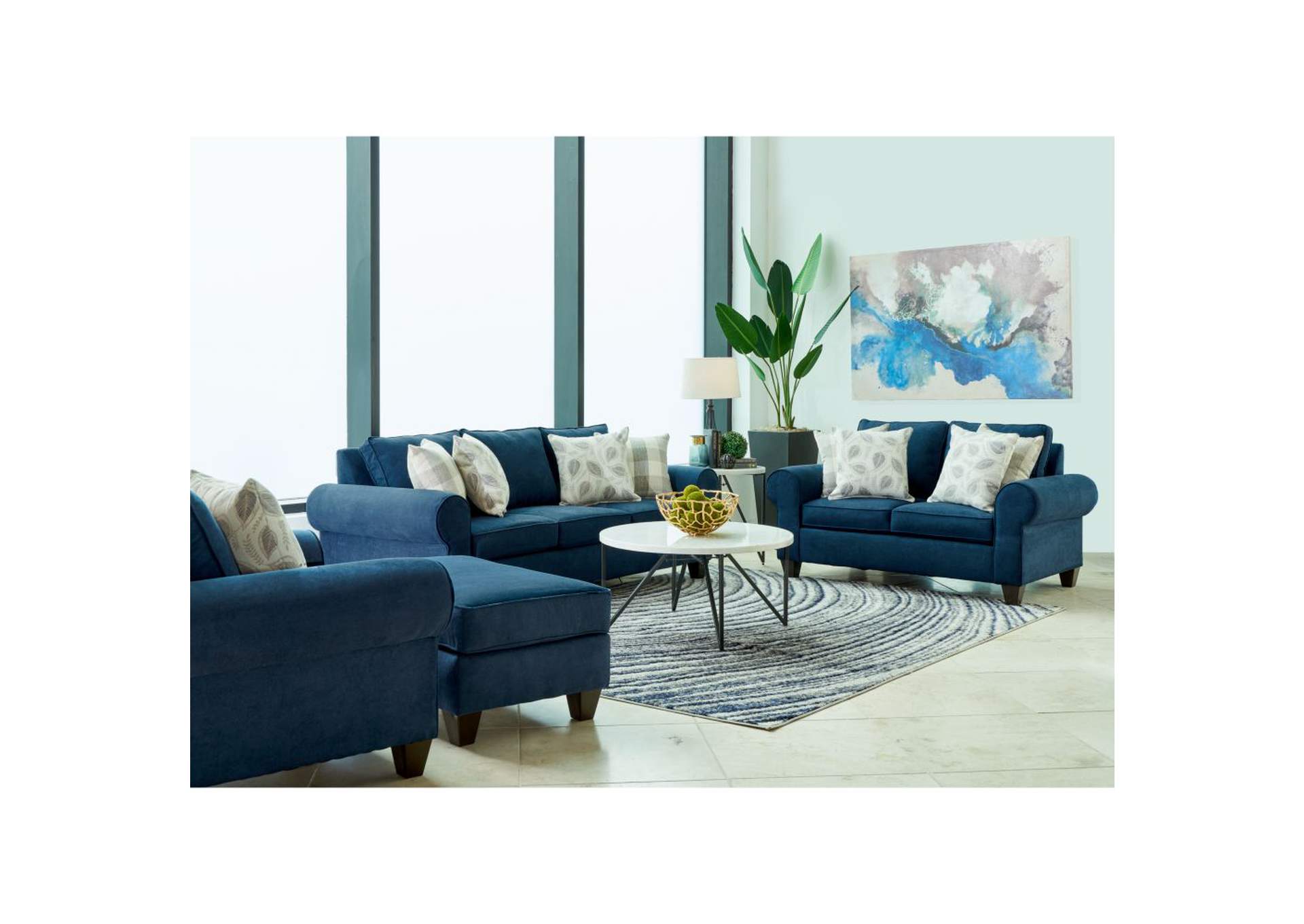 705 Loveseat In Jessie Navy,Elements