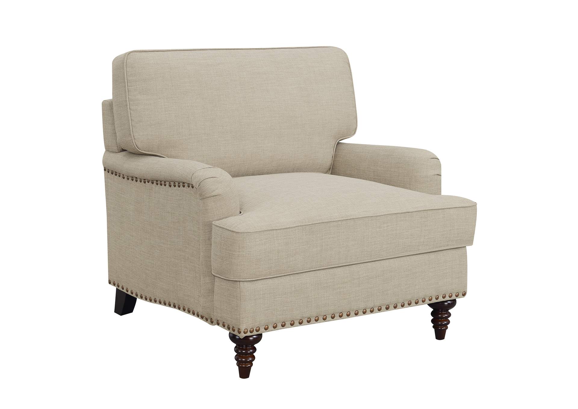 Abby Chair In Heirloom Natural - Linen,Elements