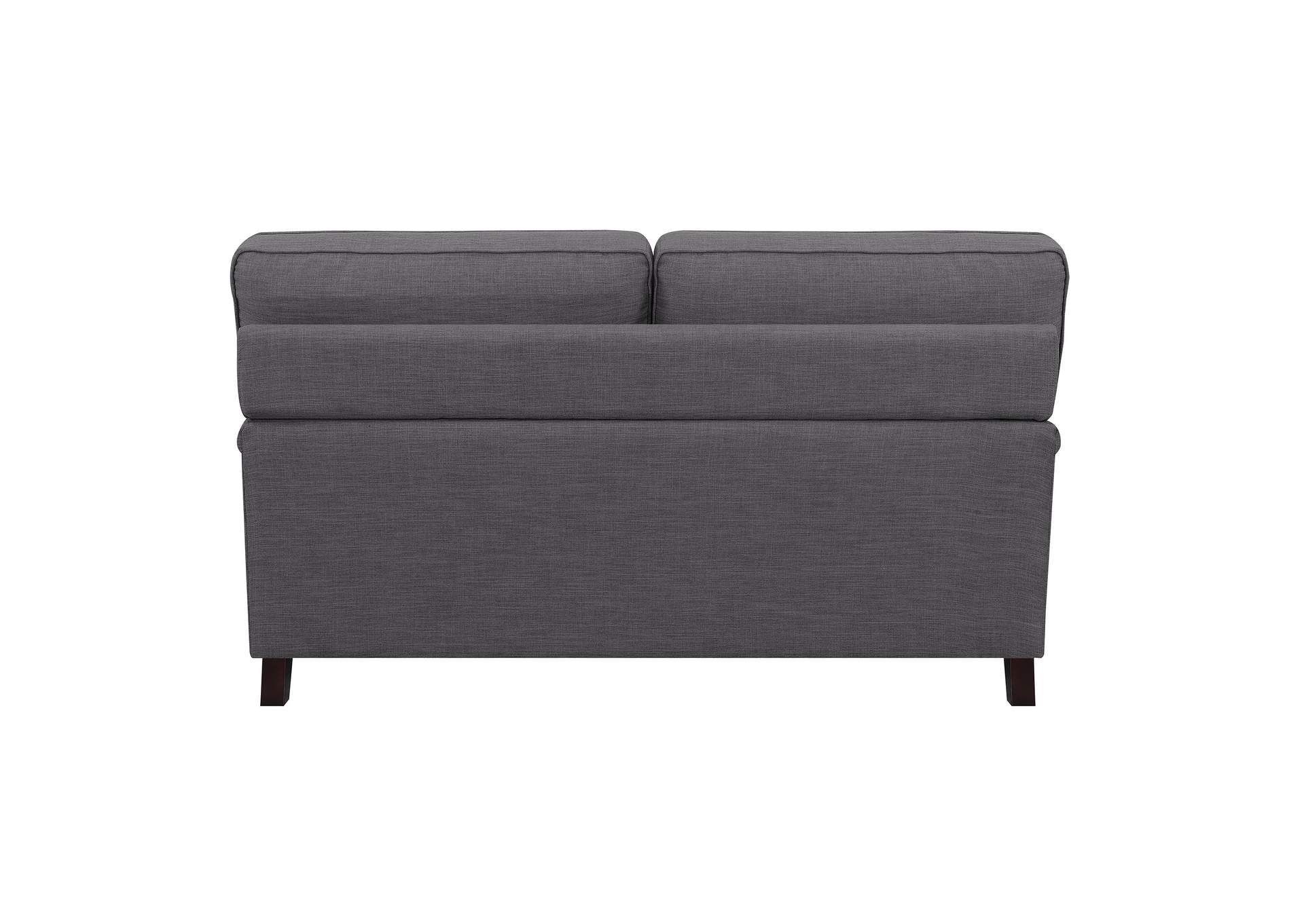 Abby Loveseat With Pillows In Heirloom Charcoal,Elements