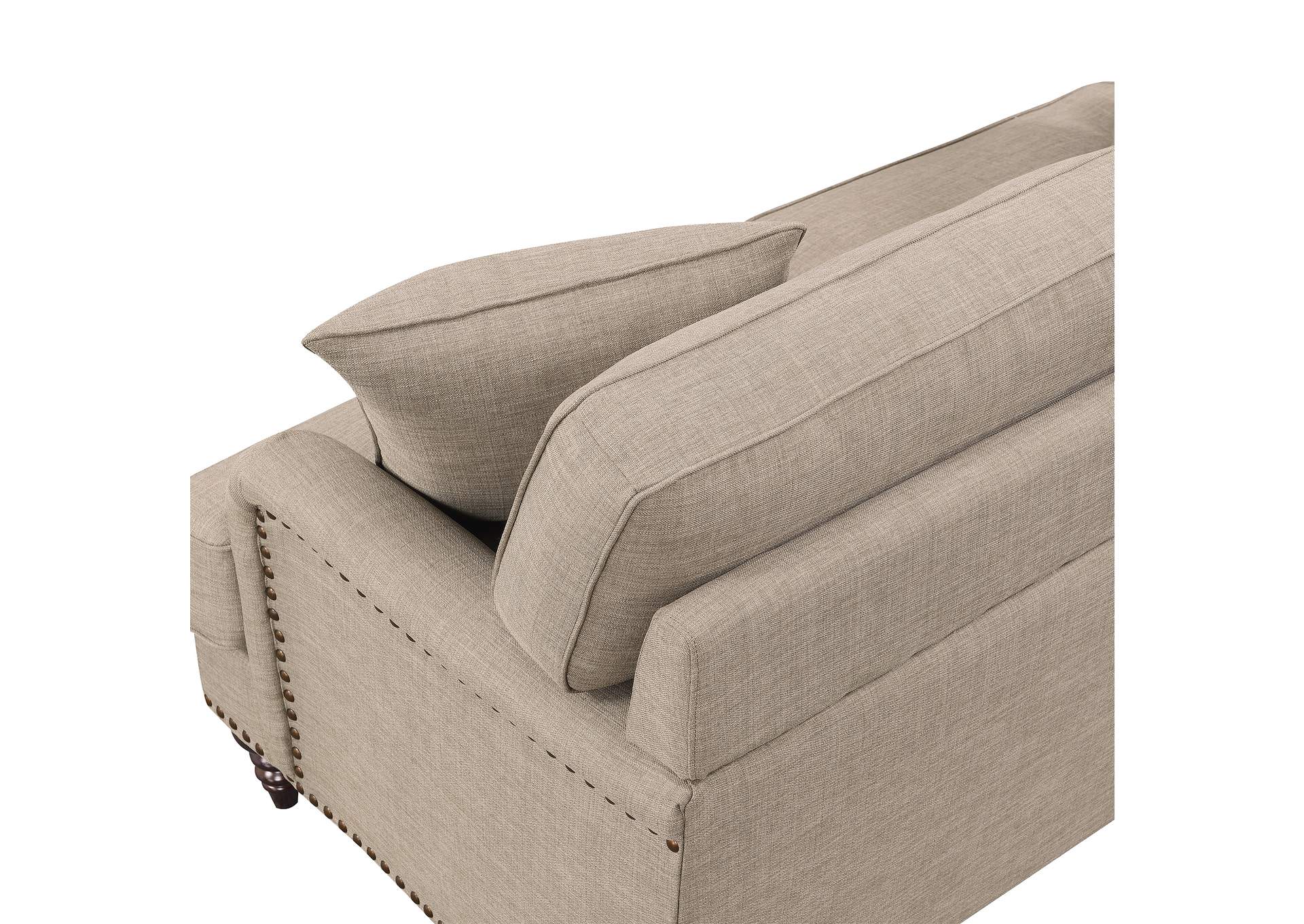 Abby Sofa With Pillows In Heirloom Smoke - Pewter,Elements