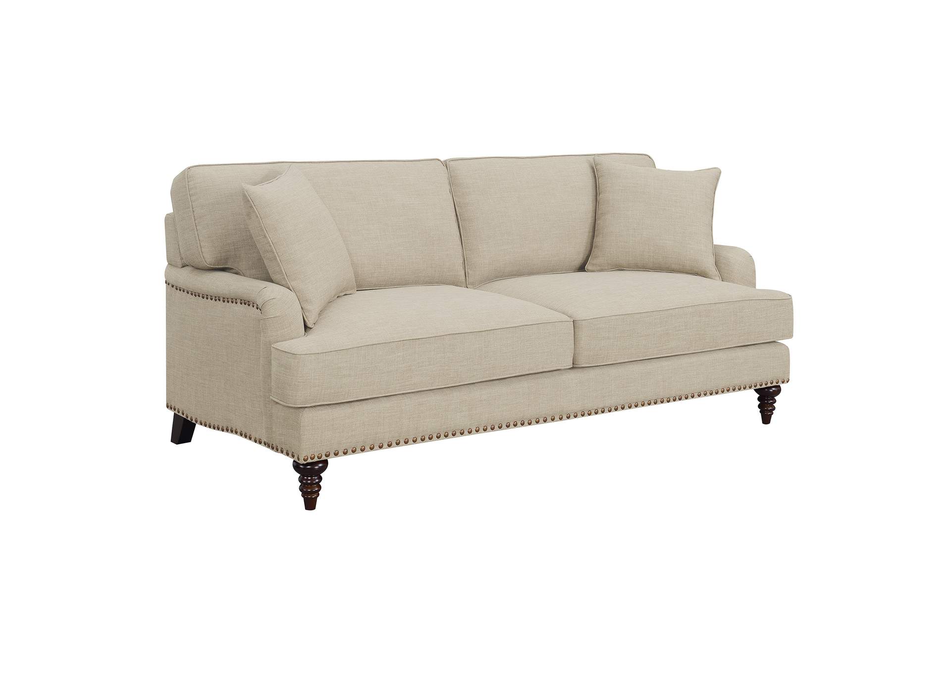 Abby 2 Piece Set - Sofa Loveseat In Natural,Elements