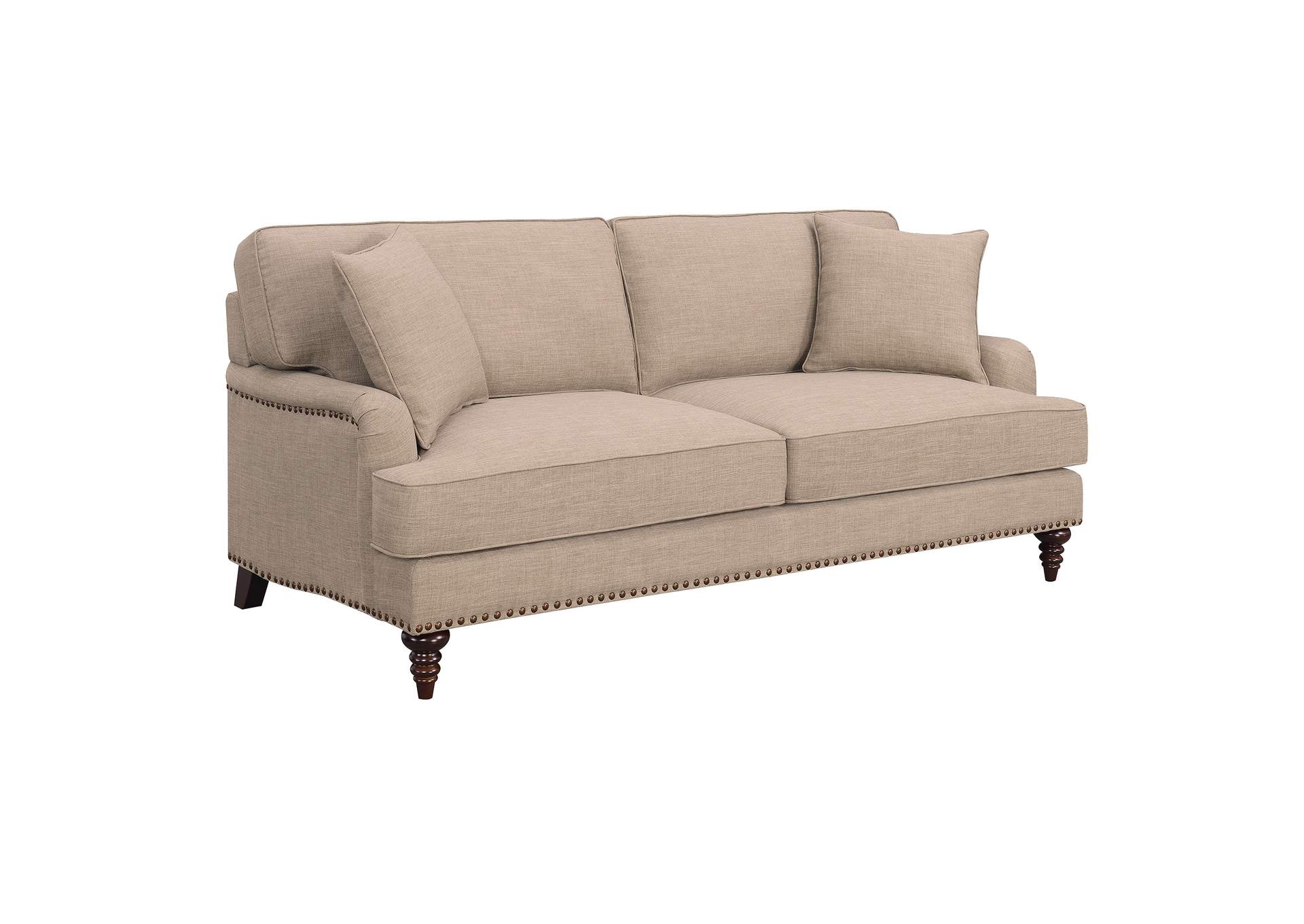 Abby Sofa With Pillows In Heirloom Smoke - Pewter,Elements