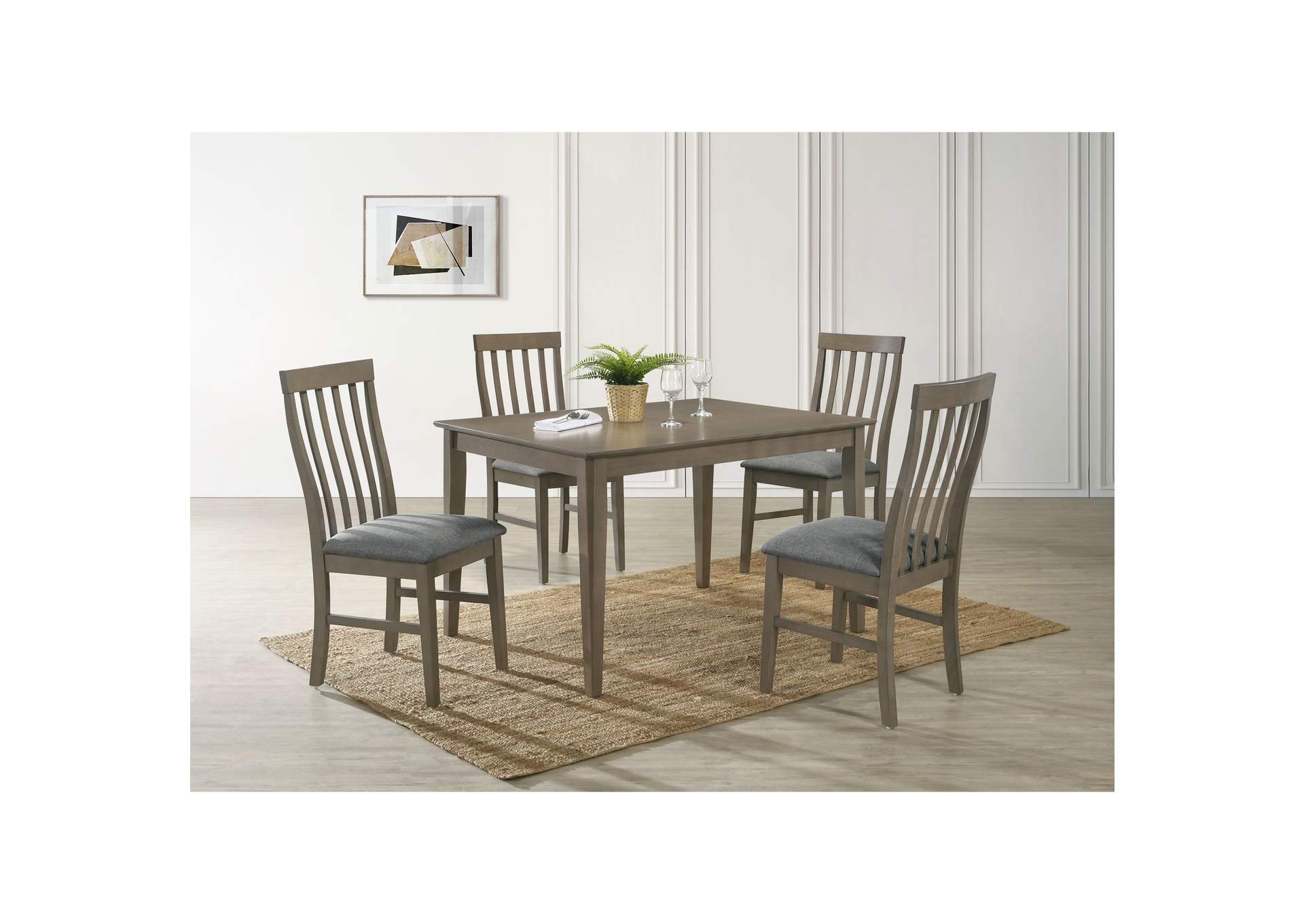 Alan 5 Piece Dining Height Set In Brown,Elements