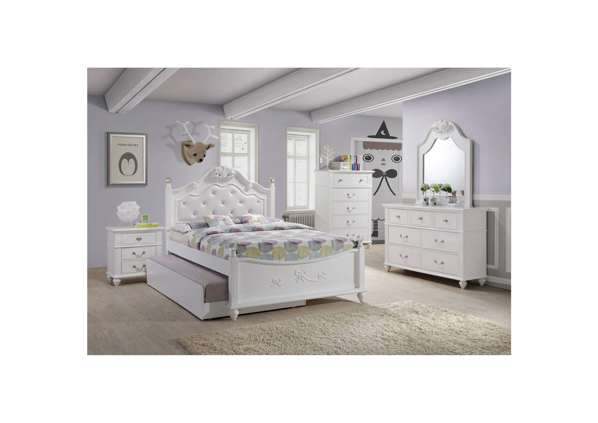 Alana Full Platform 3Pc Bedroom Set W/ Storage Trundle,Elements