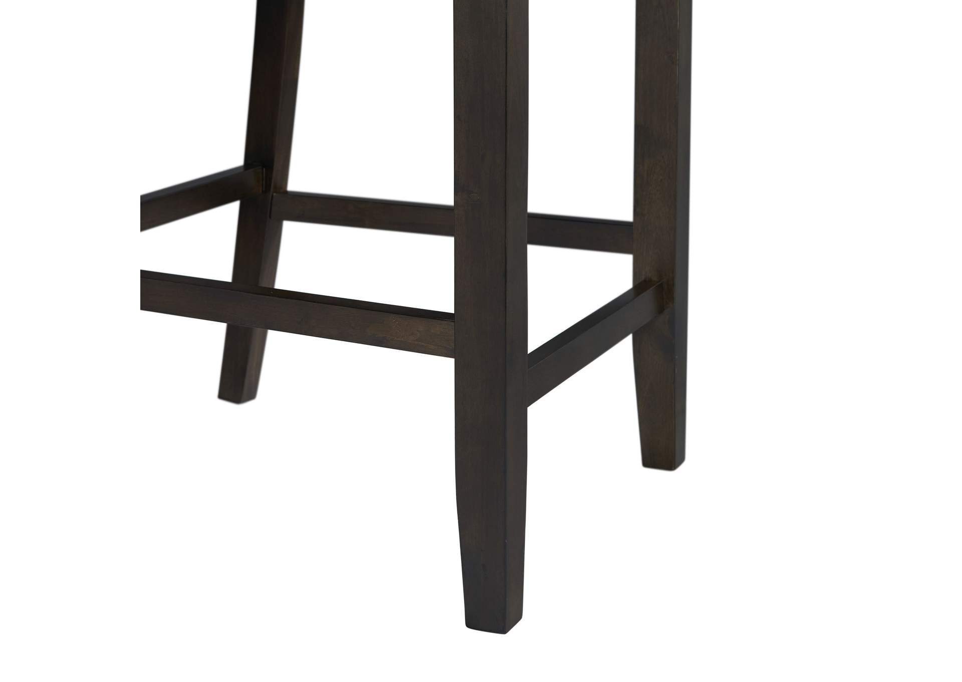 Amherst Counter Side Chair With Pu Cushion Dark Finish 2 Per Pack,Elements