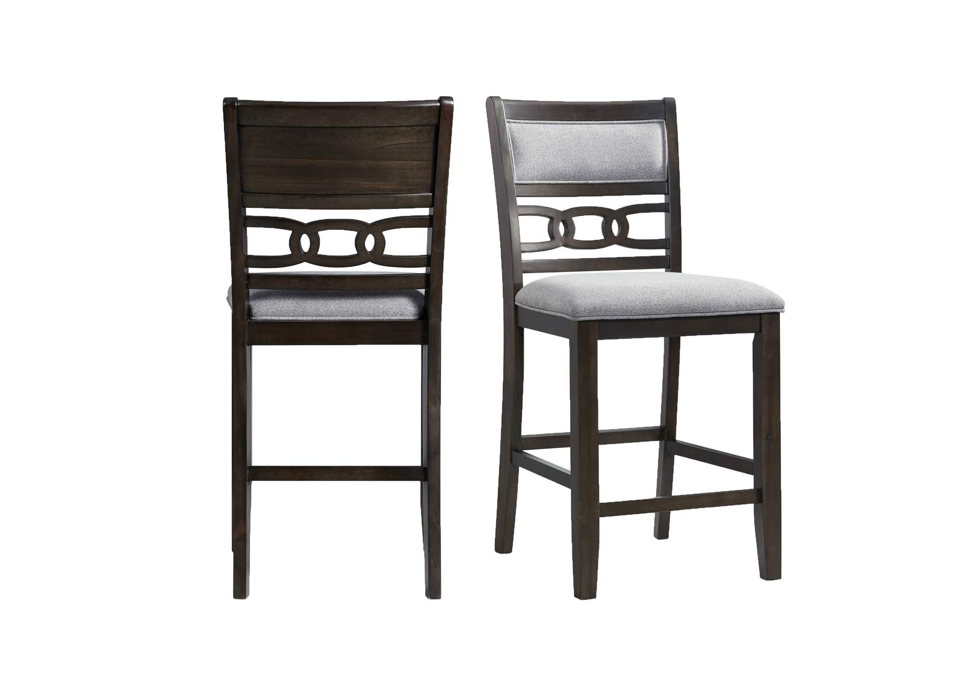 Amherst Counter Side Chair With Fabric Cushion Dark Finish 2 Per Pack,Elements