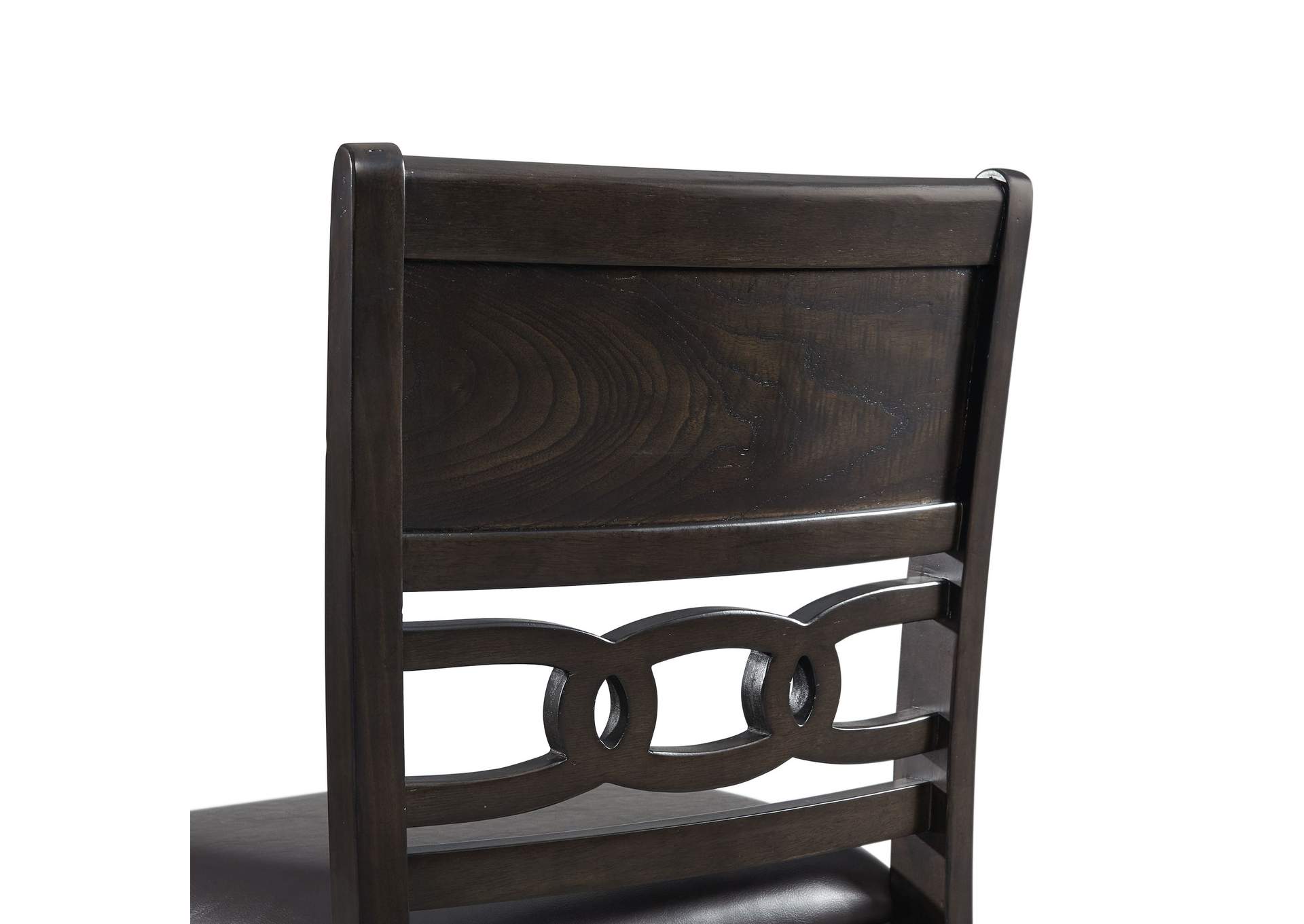 Amherst Counter Side Chair With Pu Cushion Dark Finish 2 Per Pack,Elements