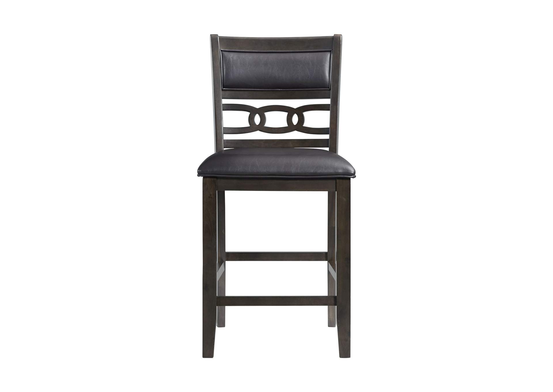 Amherst Counter Side Chair With Pu Cushion Dark Finish 2 Per Pack,Elements