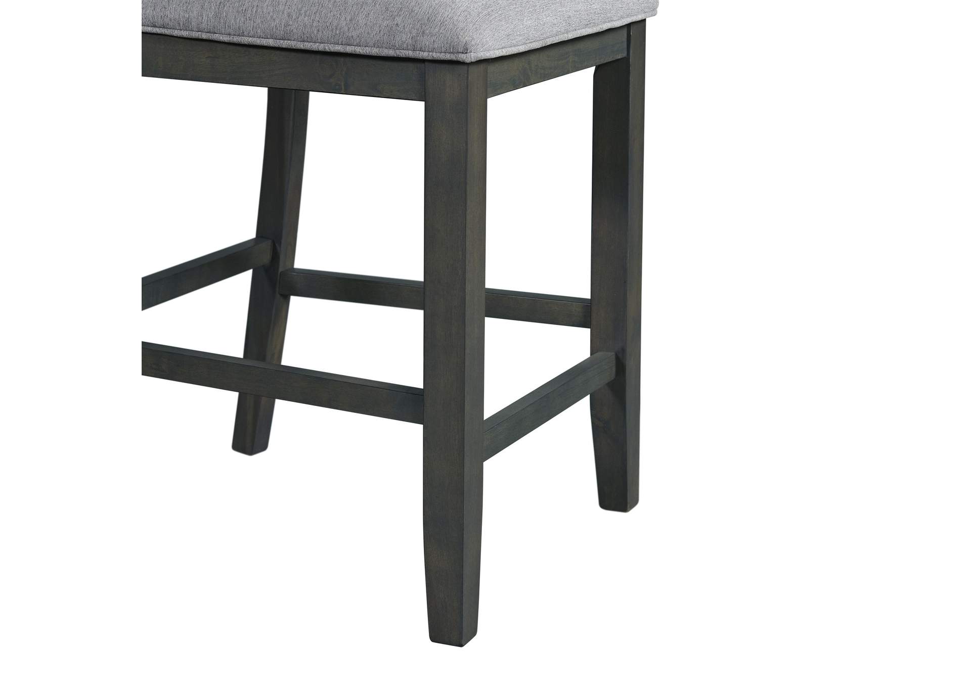 Amherst Counter Side Chair With Fabric Cushion Grey Finish 2 Per Pack,Elements