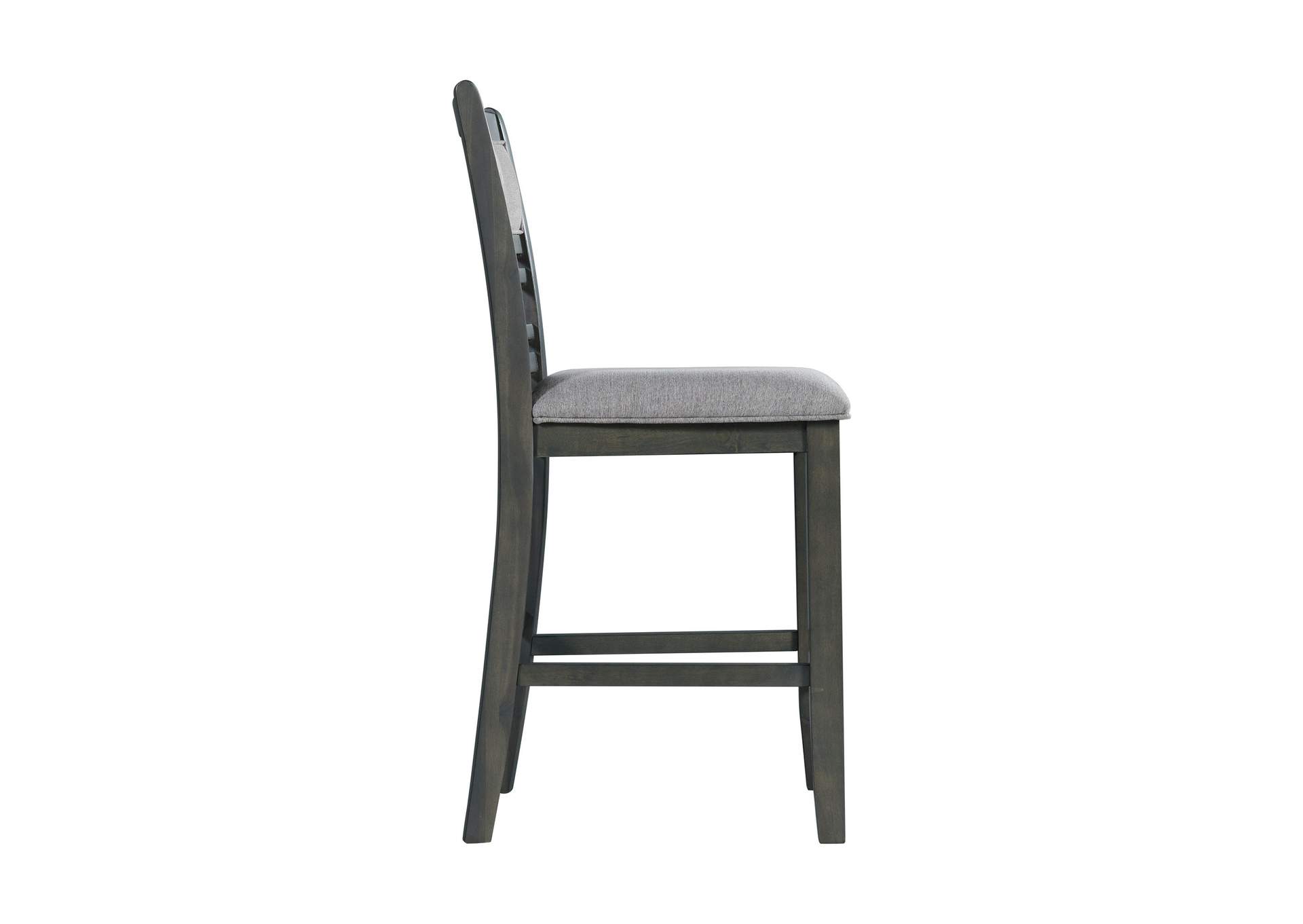 Amherst Counter Side Chair With Fabric Cushion Grey Finish 2 Per Pack,Elements