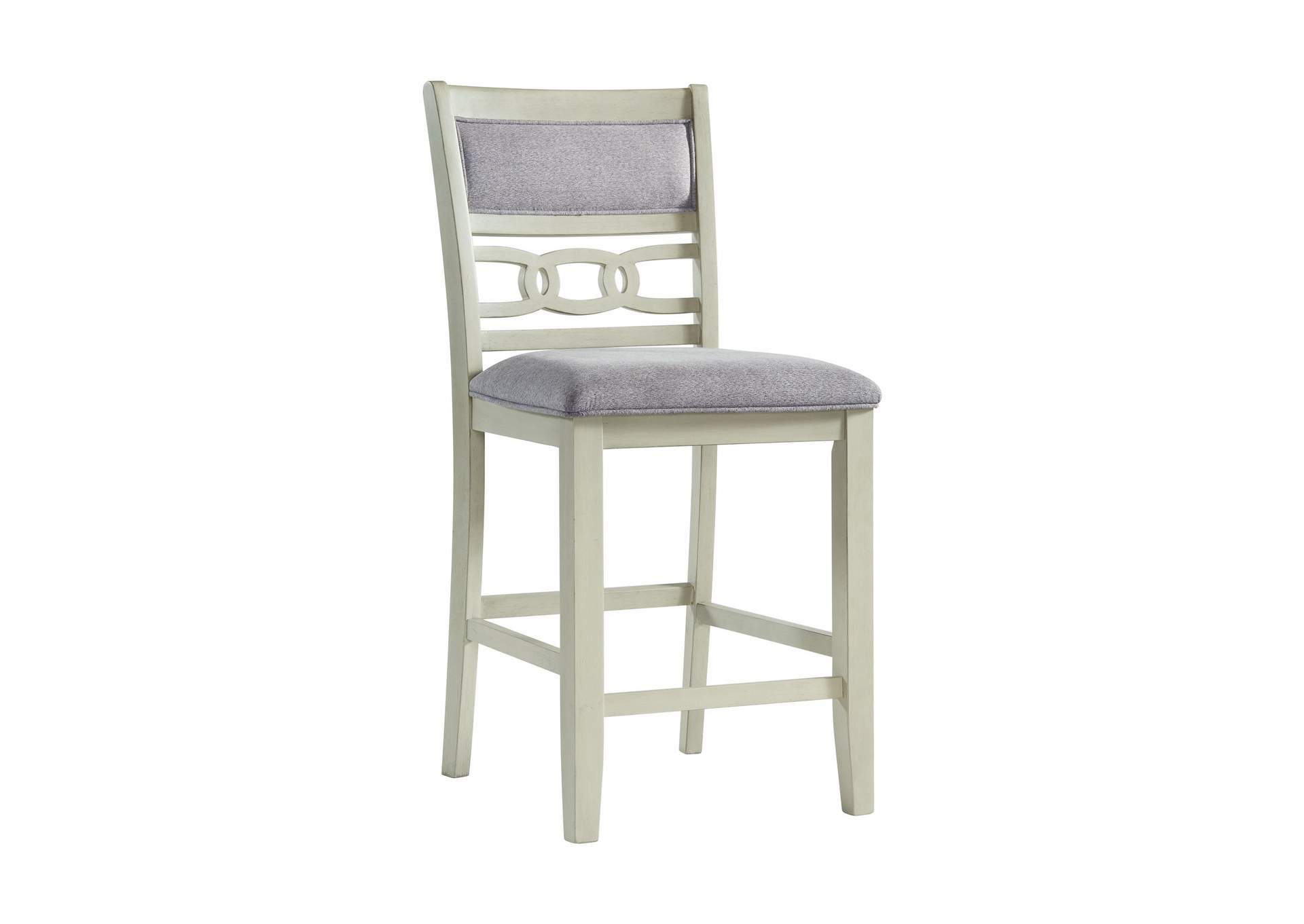 Amherst Counter Side Chair With Fabric Cushion White Finish 2 Per Pack,Elements