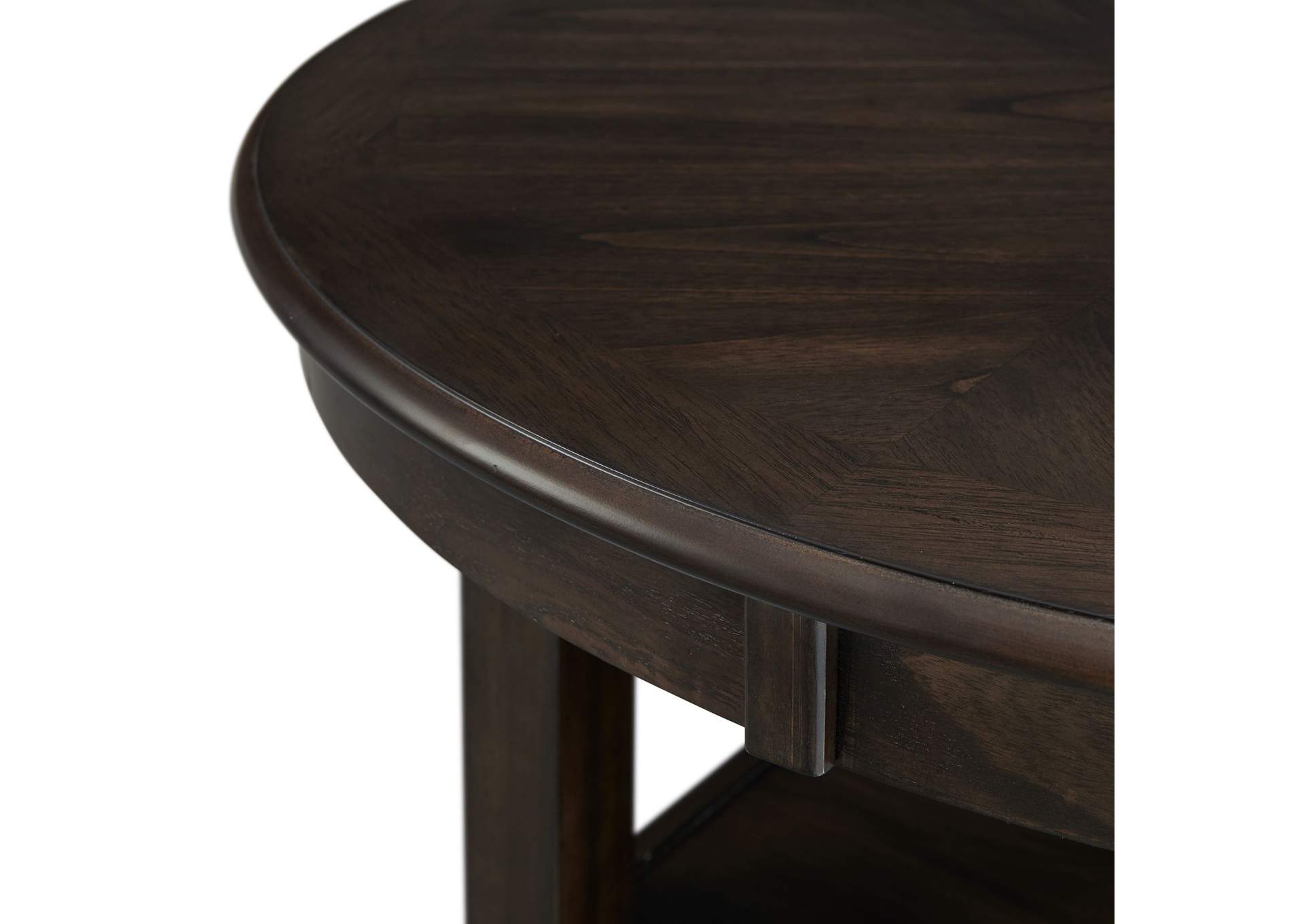 Amherst Counter Table With Wood Leg Dark Finish,Elements