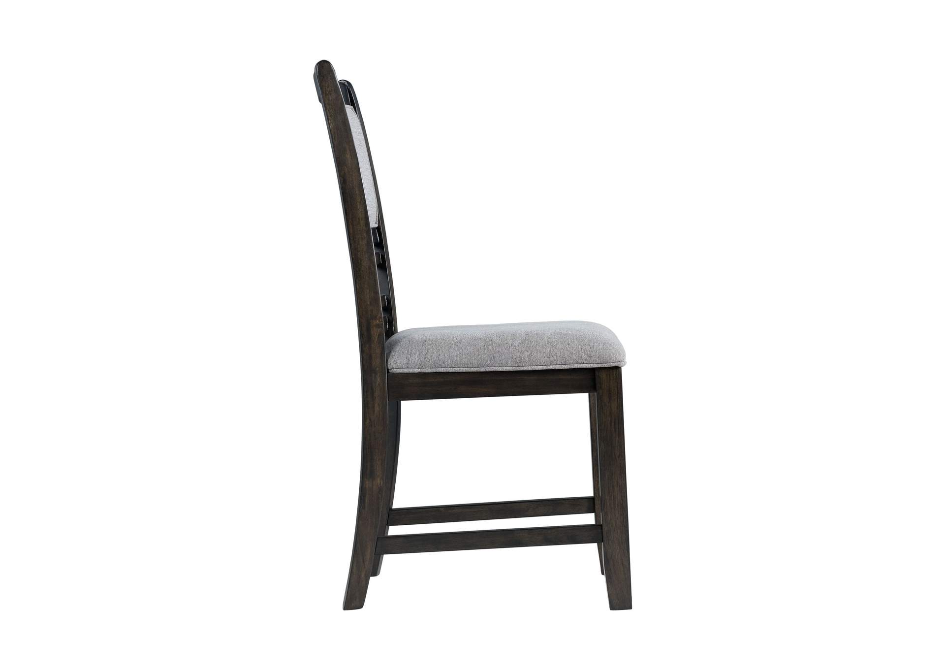 Amherst Dining Side Chair With Fabric Cushion Dark Finish 2 Per Pack,Elements