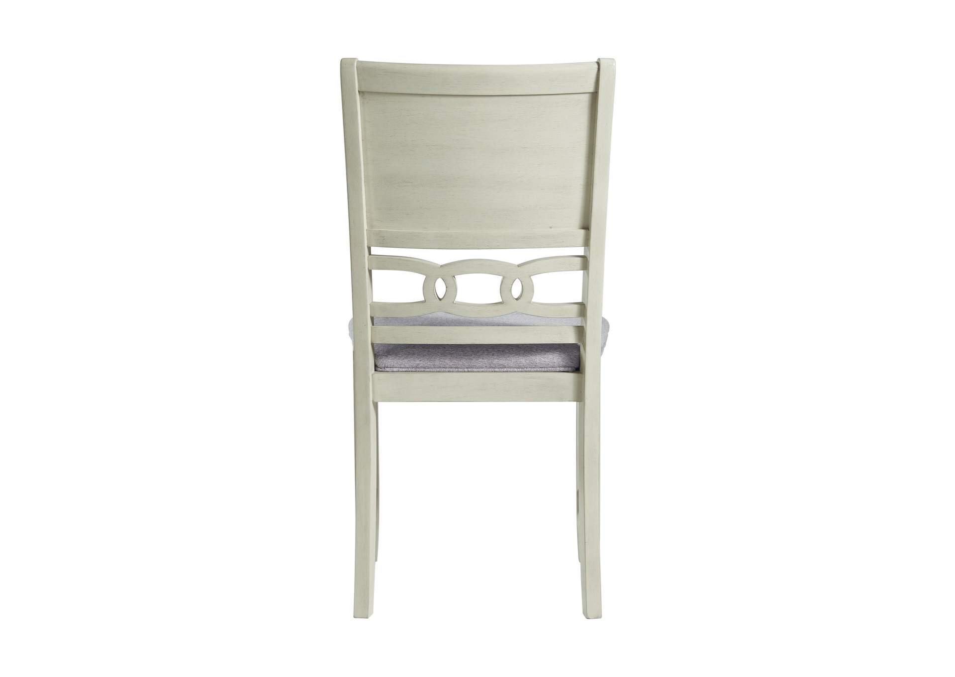 Amherst Dining Side Chair With Fabric Cushion Side Stretcher White Finish 2 Per Pack,Elements