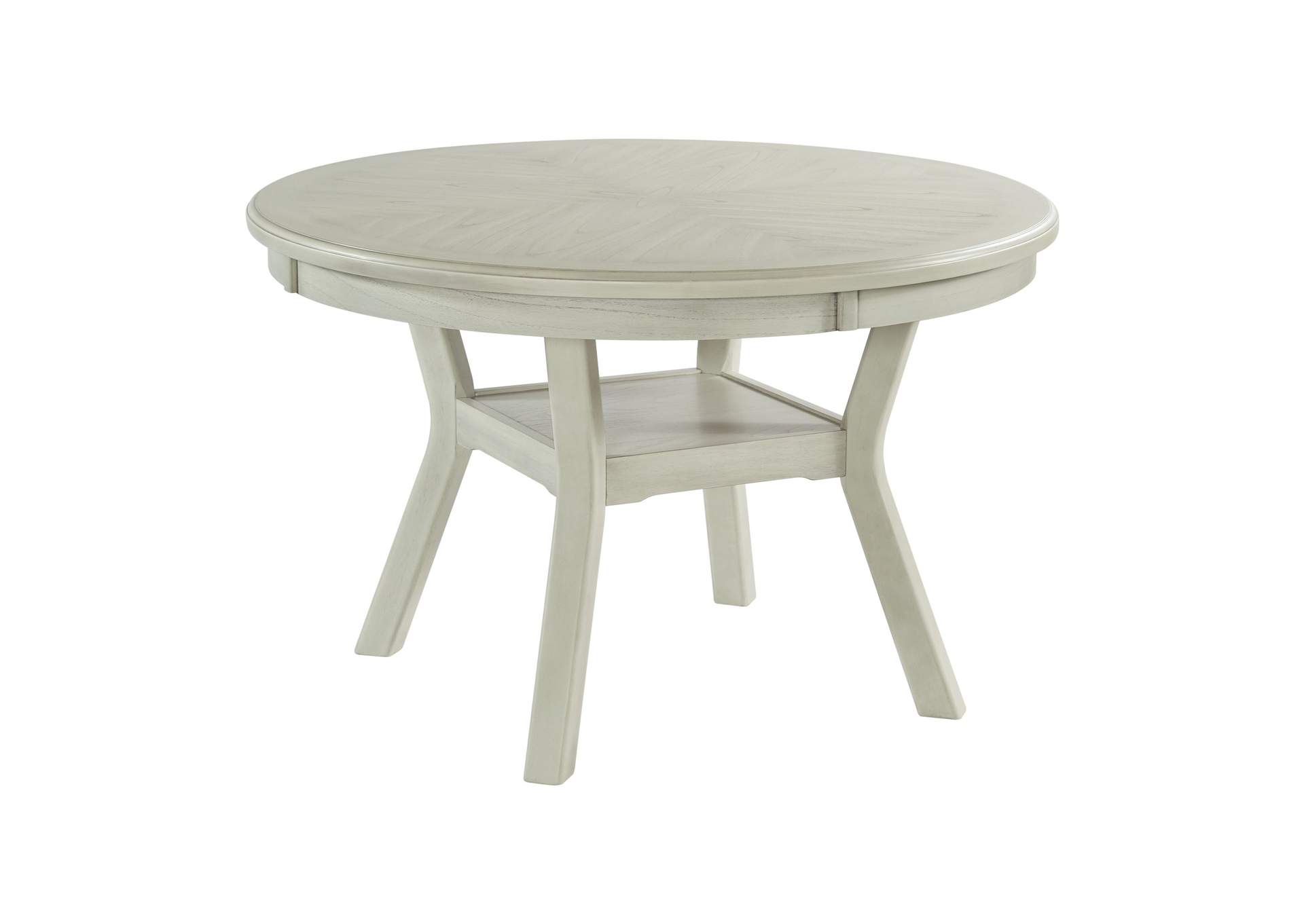 Amherst Dining Table With Wood Leg White Finish,Elements