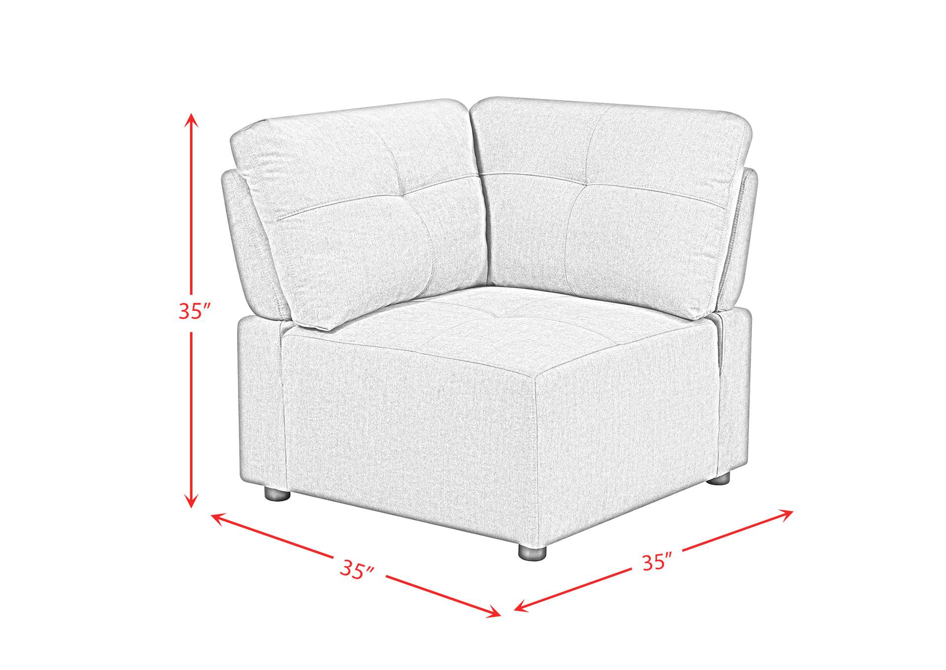 Armani Left Hand Facing Modular 4 Piece Sectional With Chaise In Natural,Elements