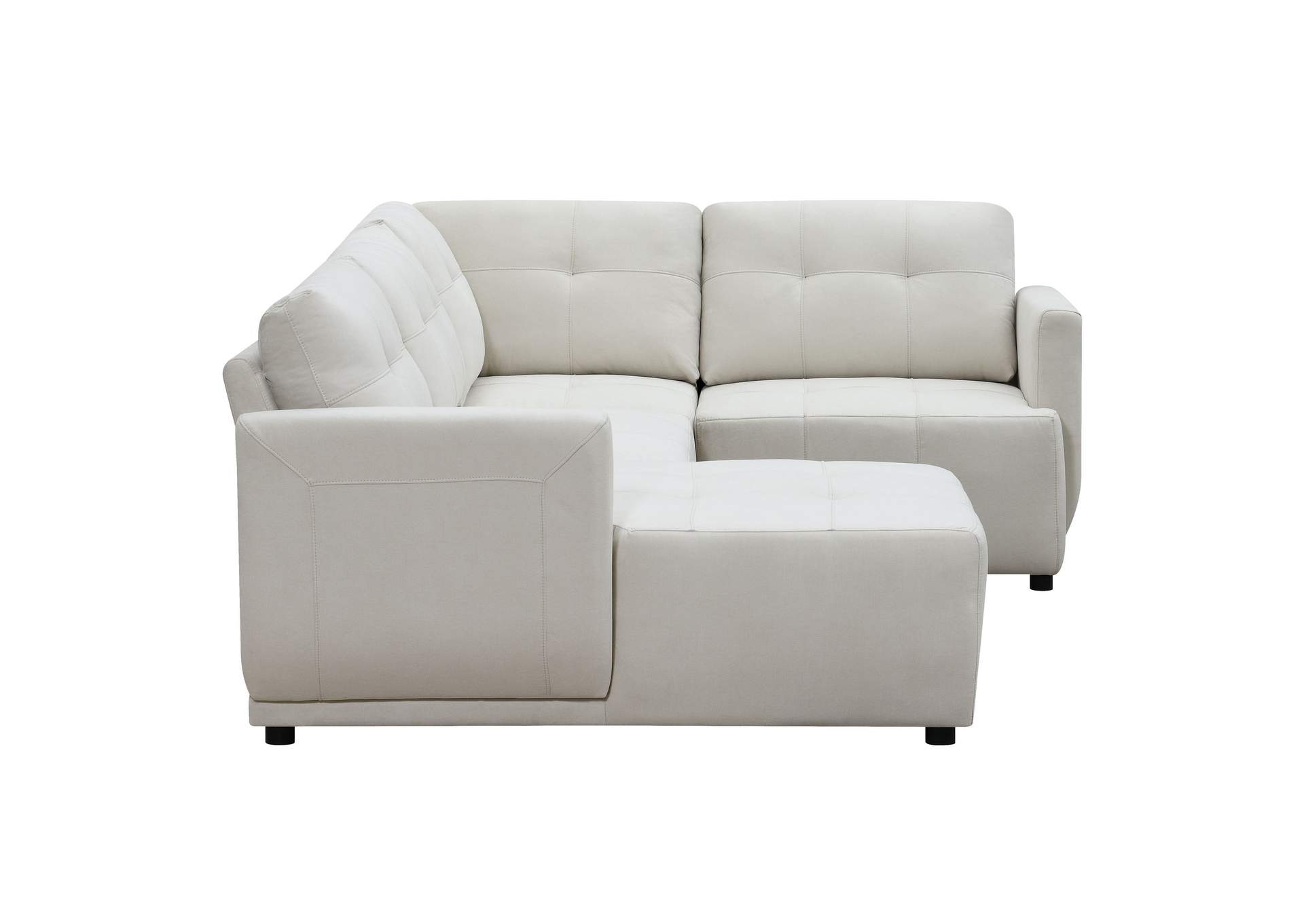 Armani Left Hand Facing Modular 4 Piece Sectional With Chaise In Natural,Elements