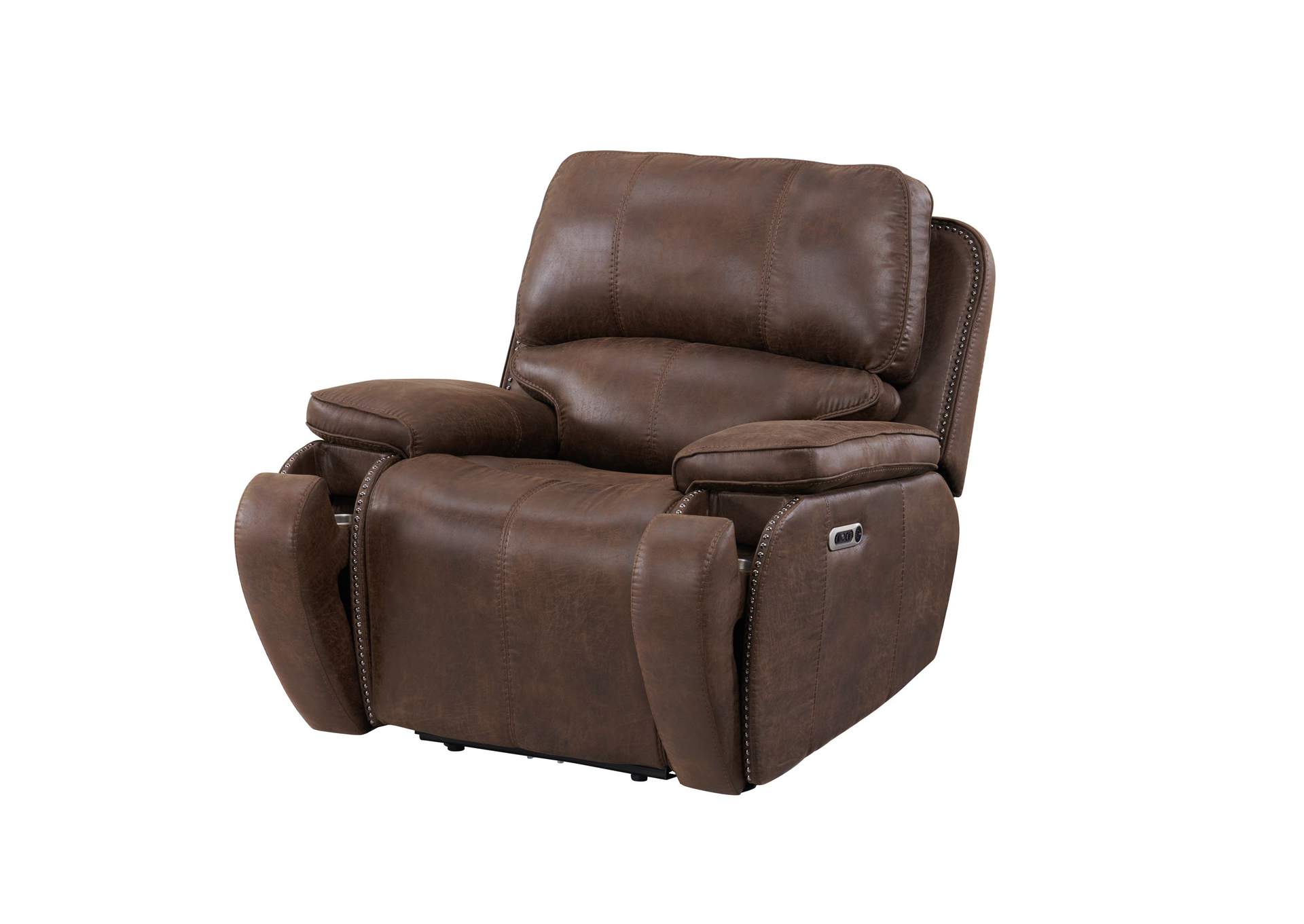 Atlantis Power Motion Recliner In Heritage Brown,Elements