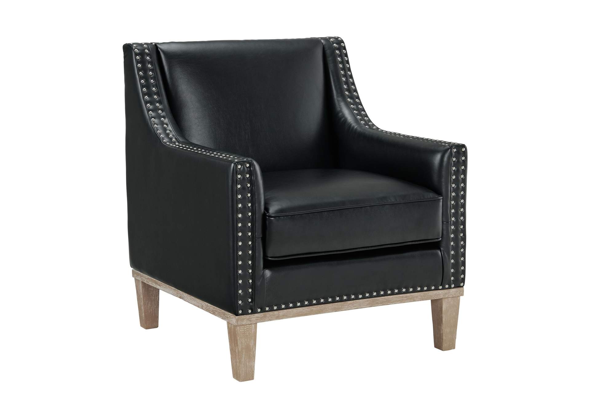 Augusta 16038 Chair With Wood Leg Distressed In Phoenix Black,Elements