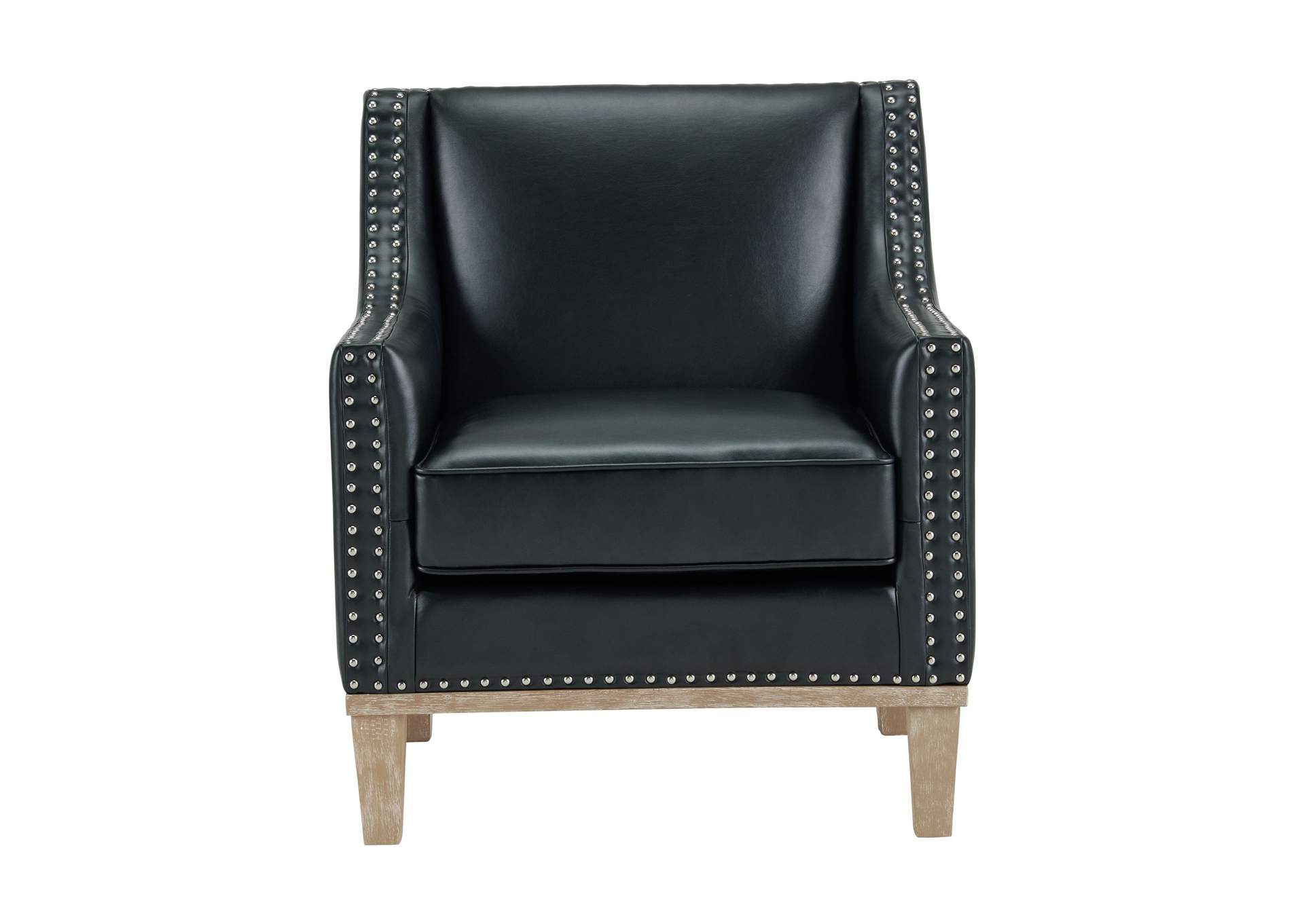 Augusta 16038 Chair With Wood Leg Distressed In Phoenix Black,Elements