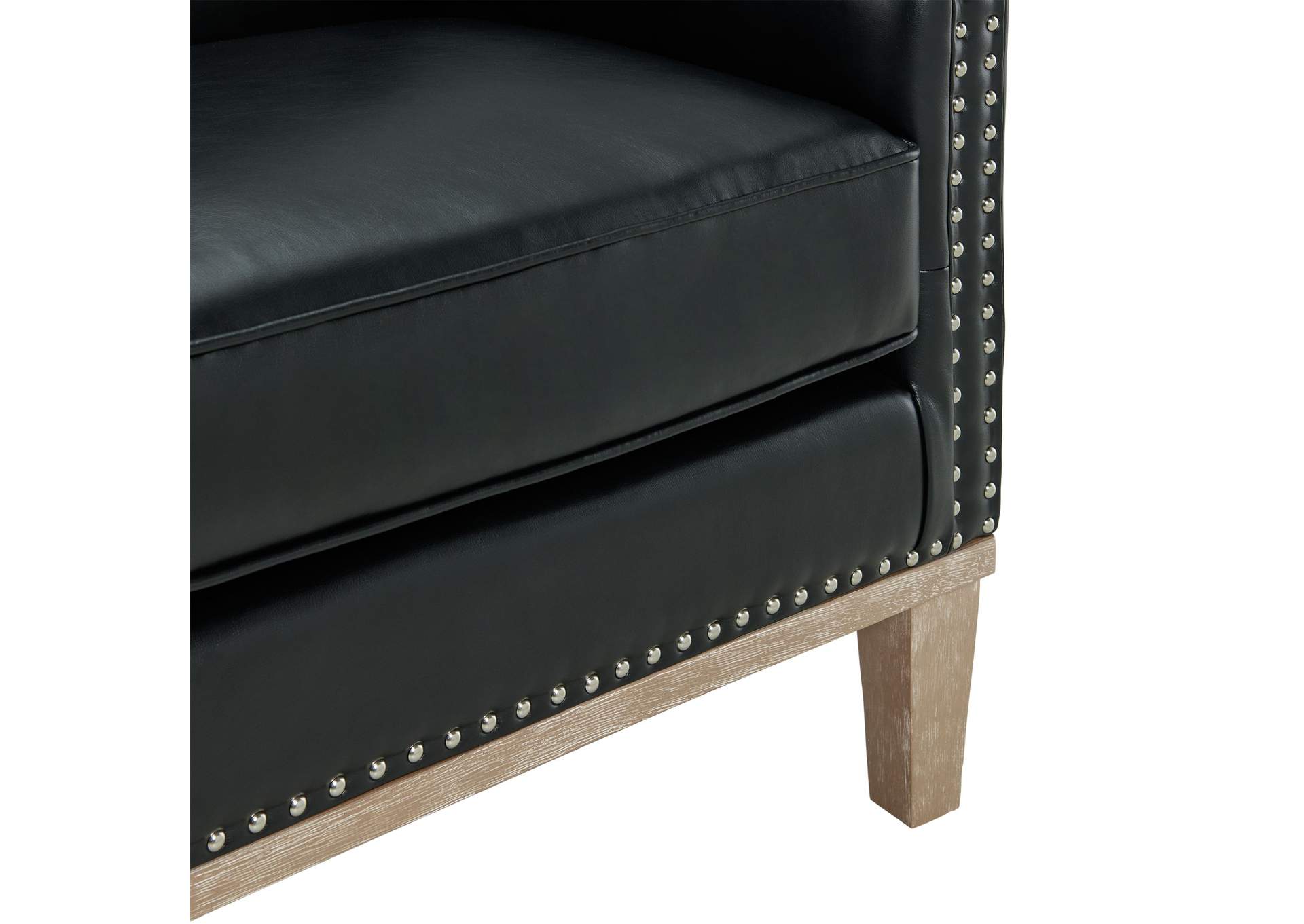 Augusta 16038 Chair With Wood Leg Distressed In Phoenix Black,Elements