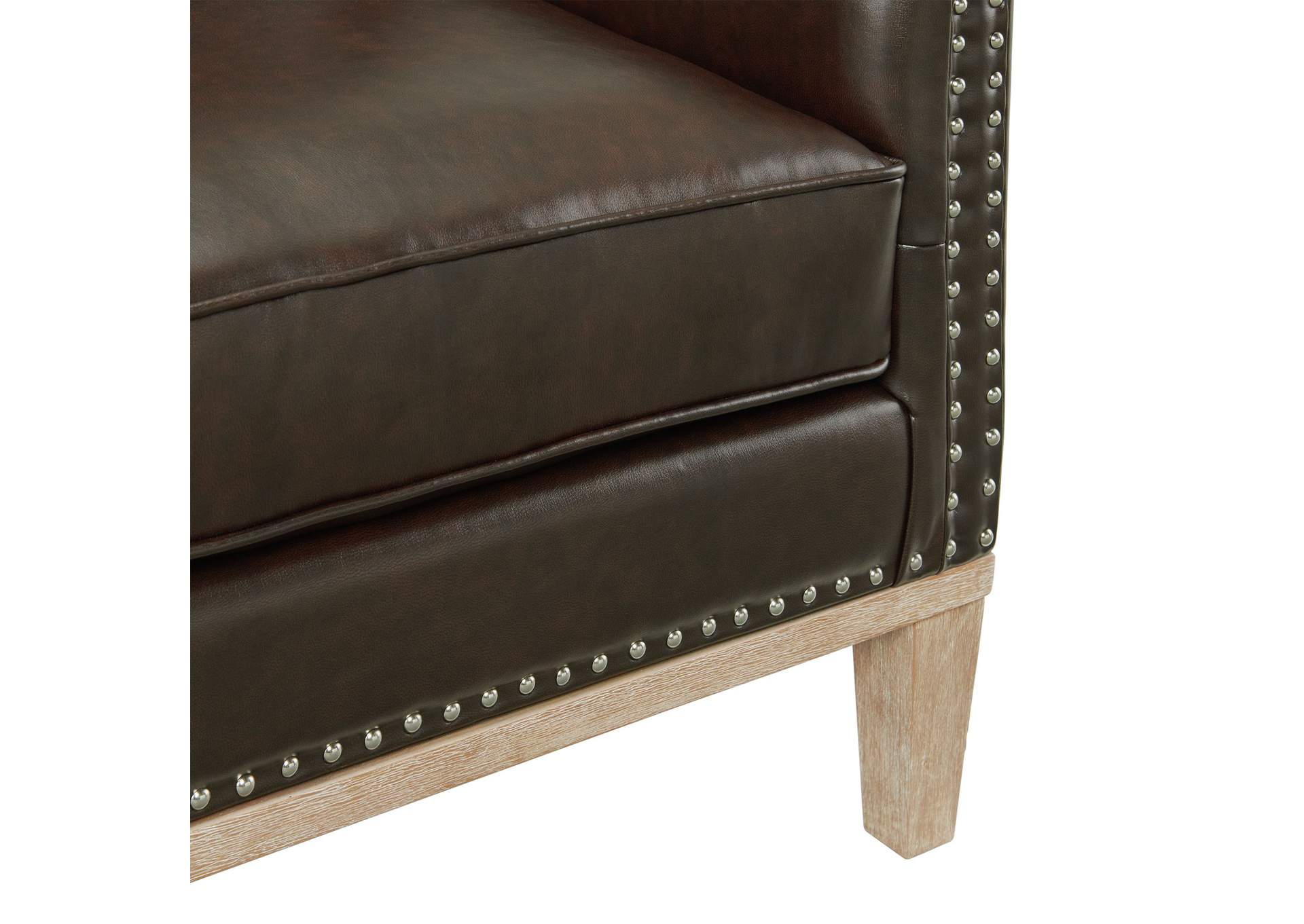 Augusta 16038 Chair With Wood Leg Distressed In Phoenix Brown,Elements