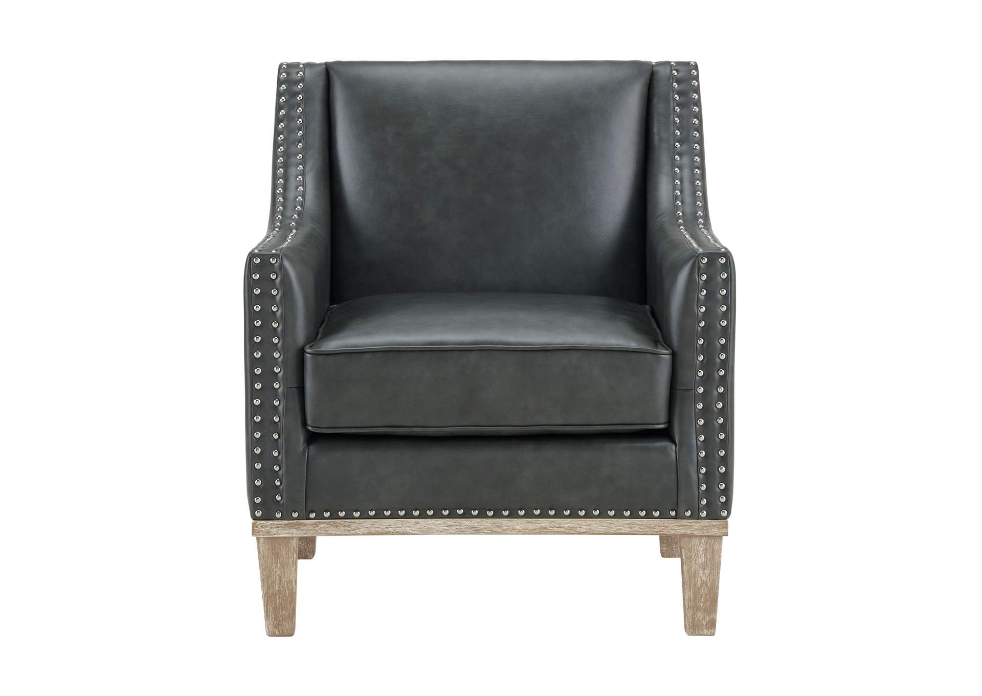 Augusta 16038 Chair With Wood Leg Distressed In Phoenix Magnetite,Elements