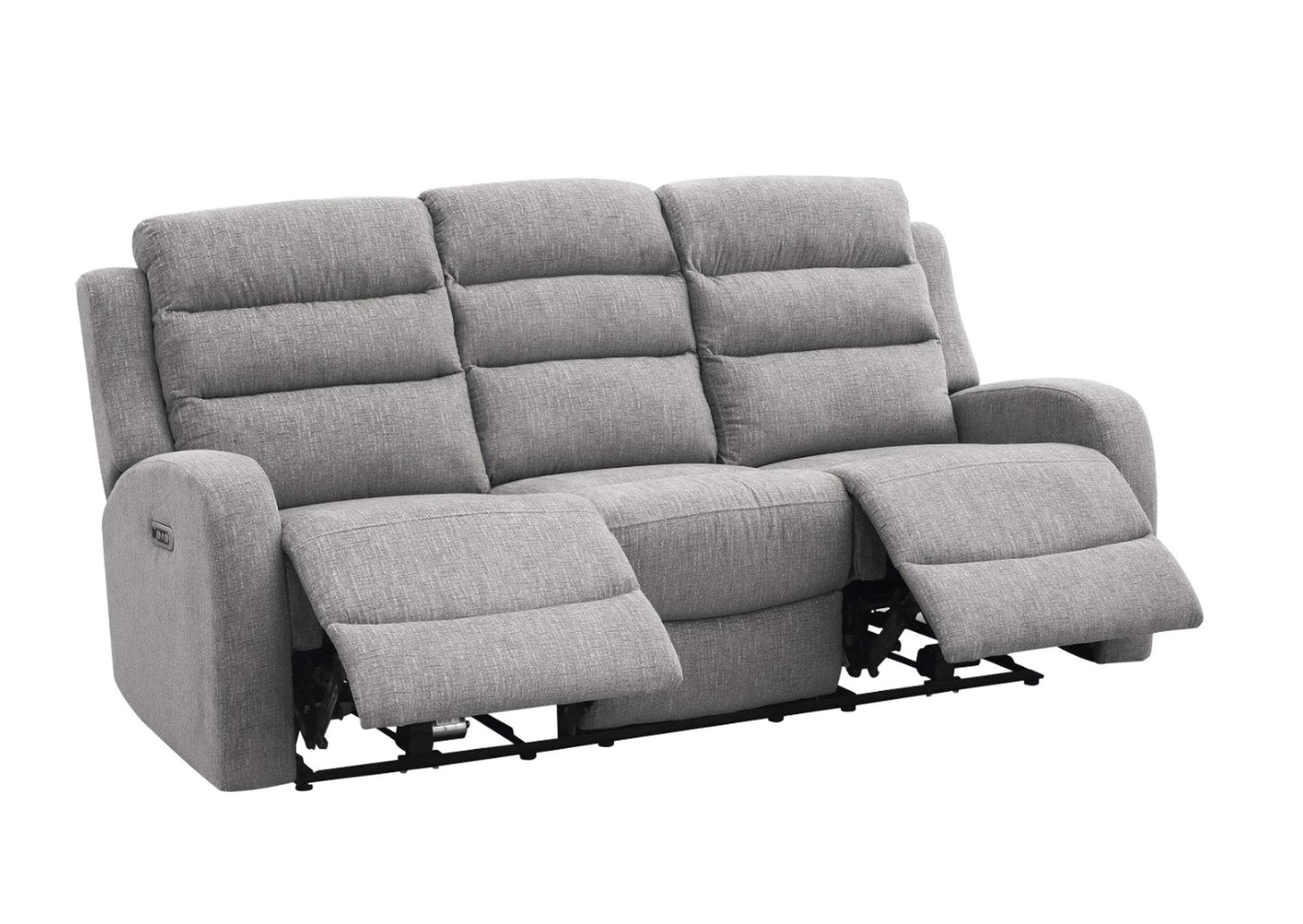 Avanti Power Motion Sofa With Power Motion Head Recliner In Whiskers Nature Grey,Elements