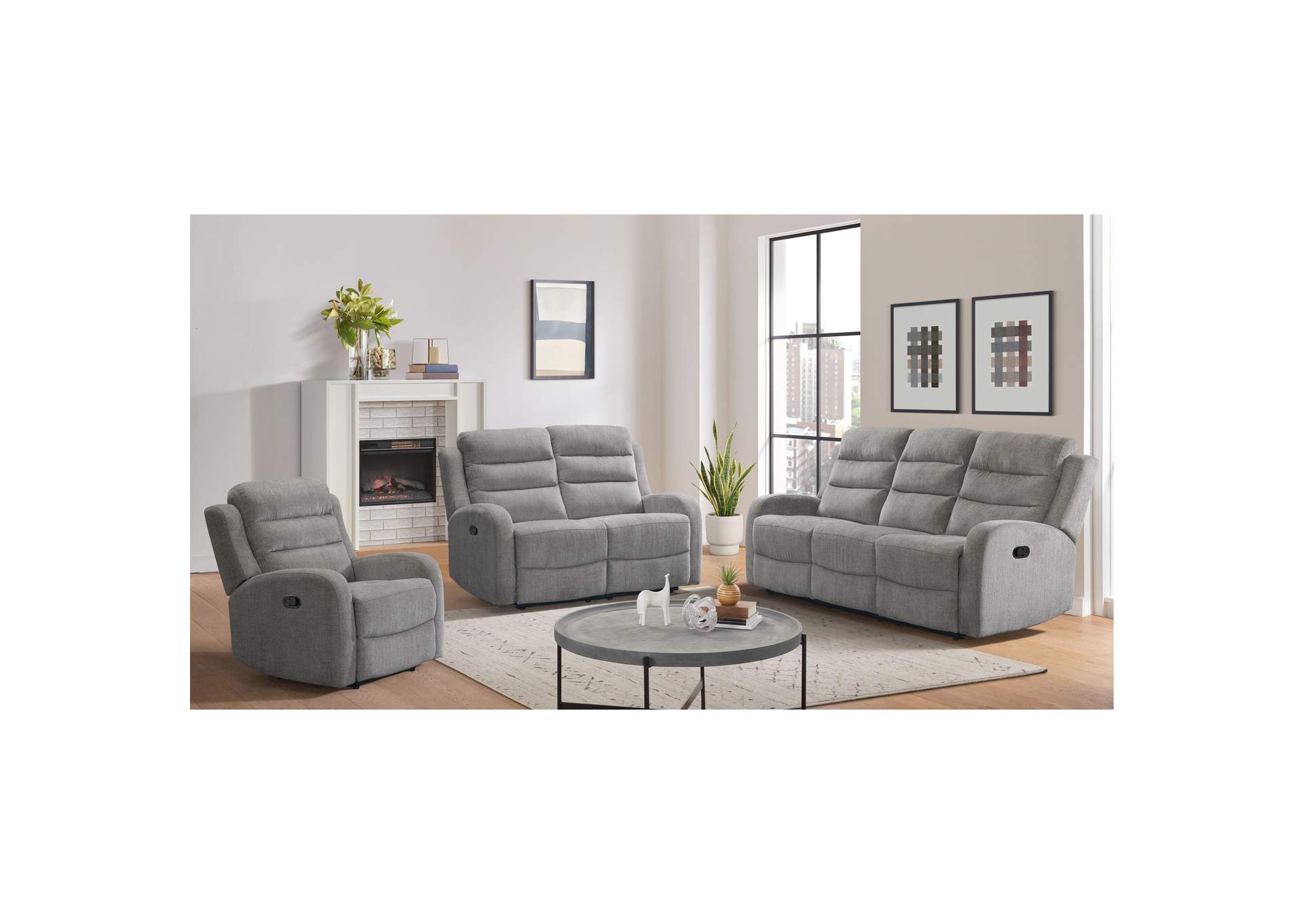 Avanti Recliner In Whiskers Nature Grey,Elements