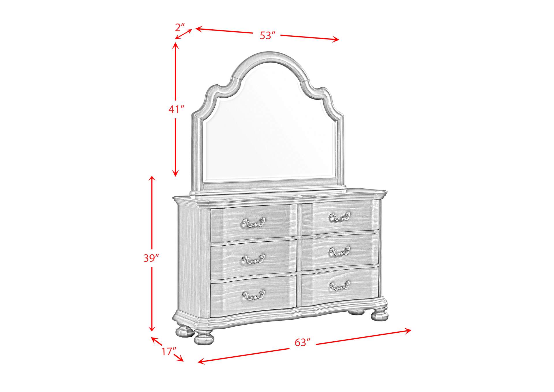 Avery King 2 - Drawer Platform Storage 5 Piece Bedroom Set,Elements