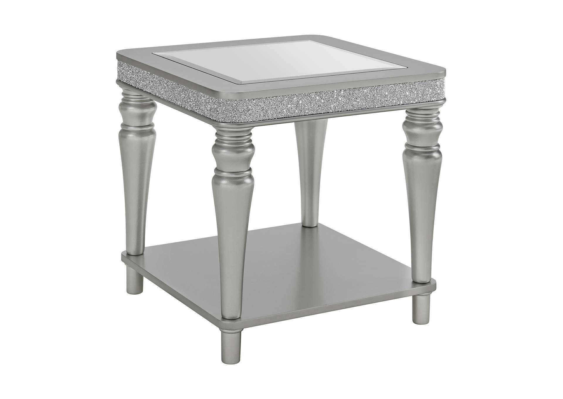 Avril End Table In Silver,Elements