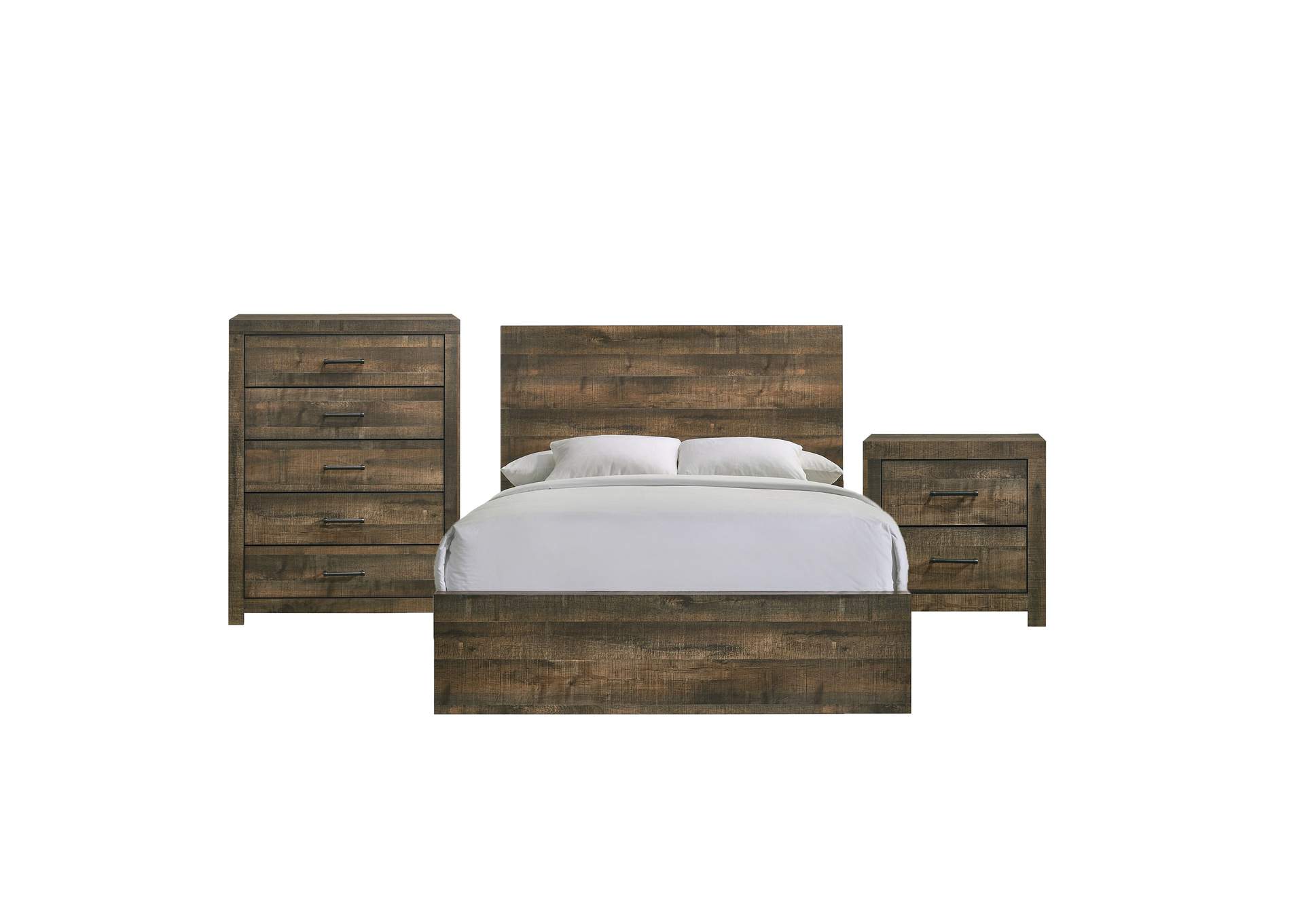 Bailey King Panel 3 Piece Bedroom Set,Elements