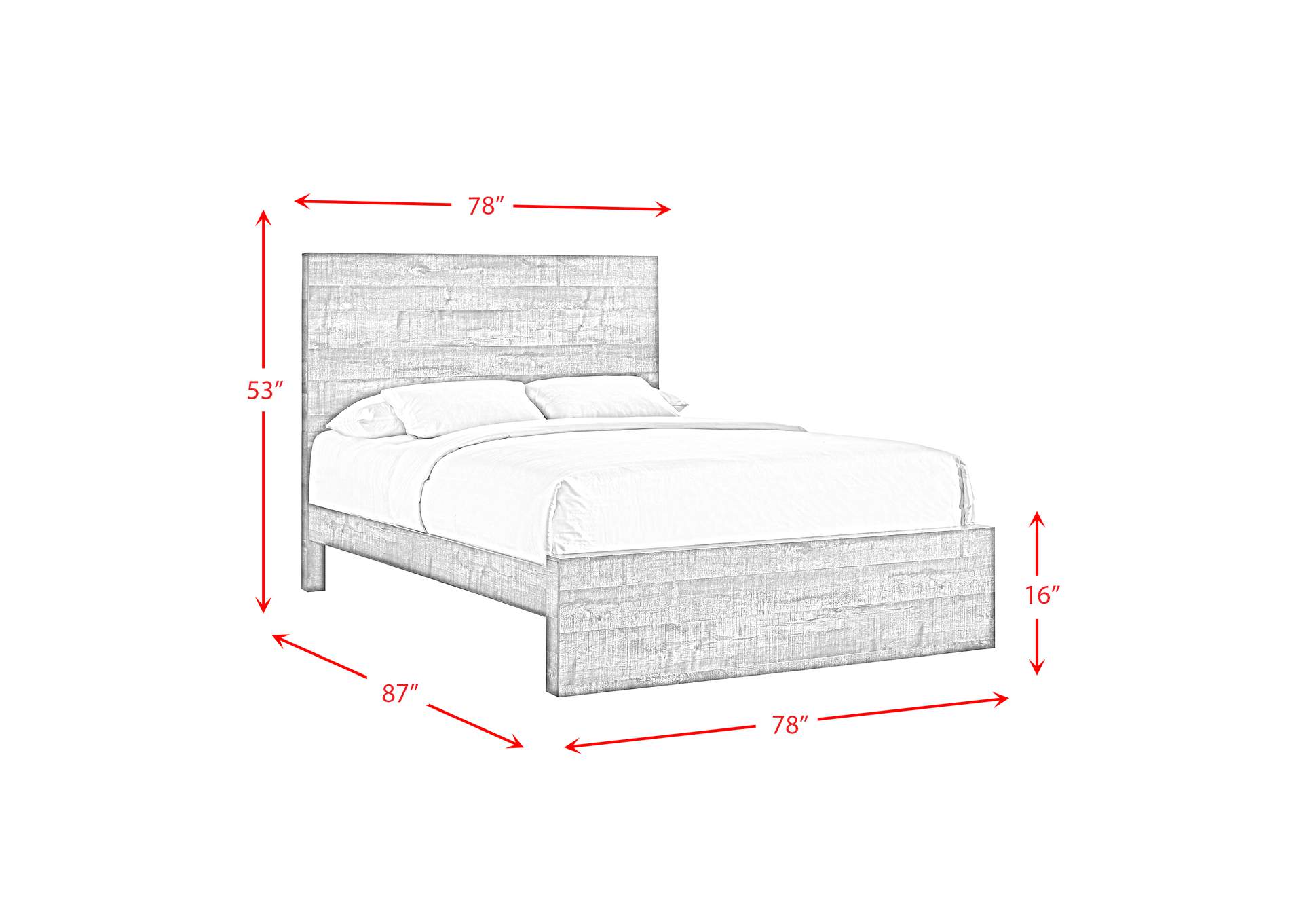 Bailey King Panel 3 Piece Bedroom Set,Elements