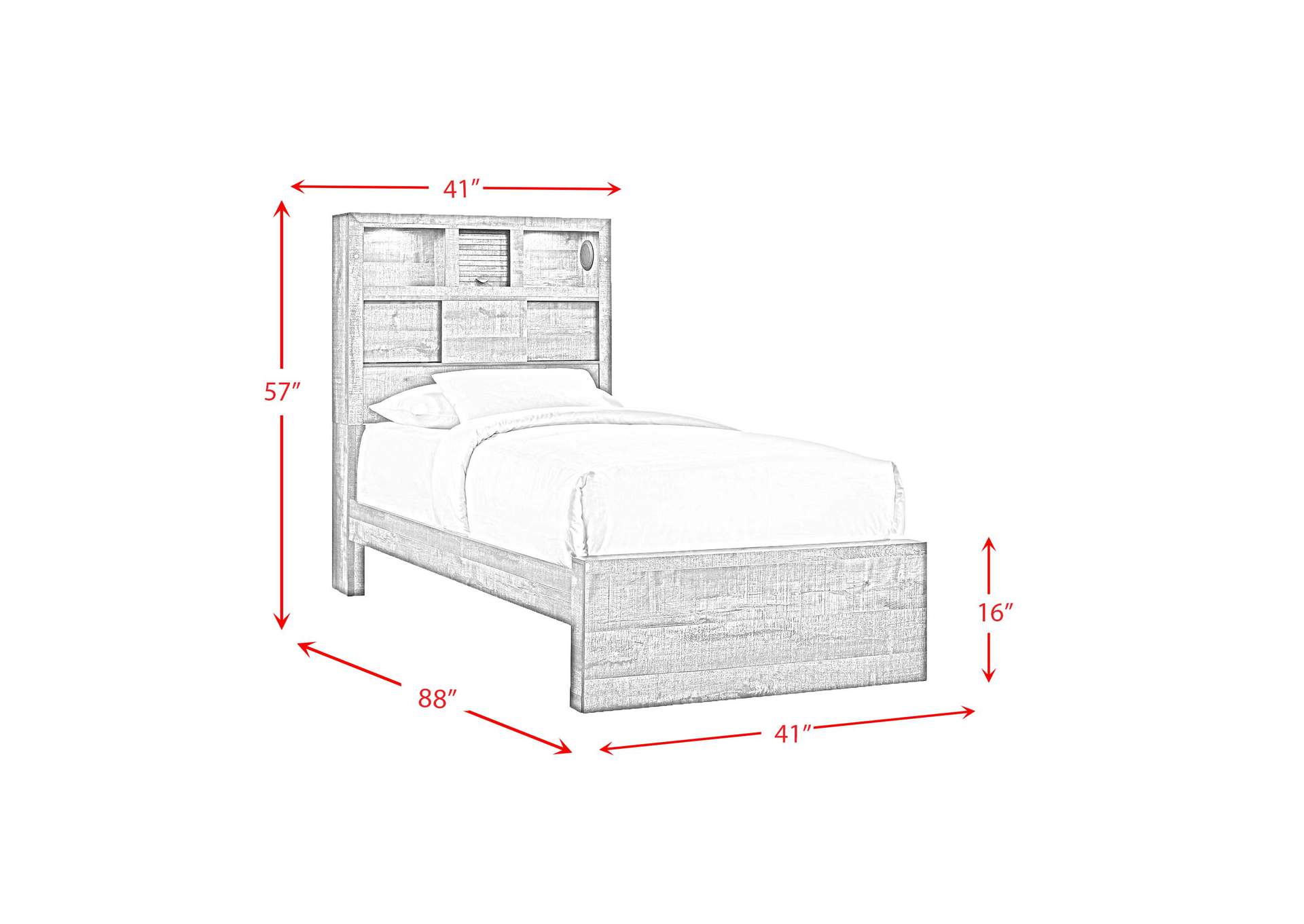 Bailey Drift Twin Music Bed,Elements