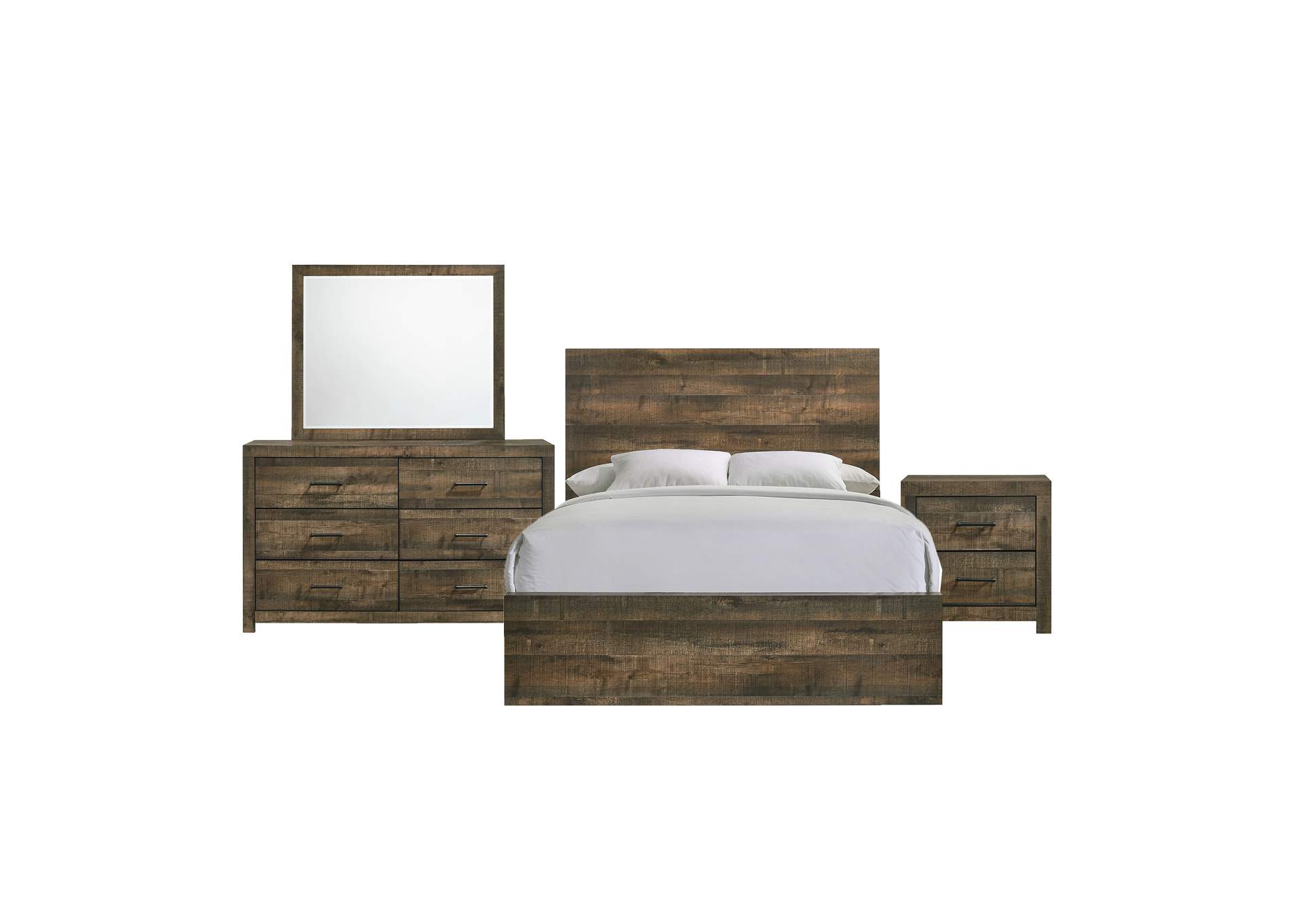 Bailey King Panel 4 Piece Bedroom Set,Elements