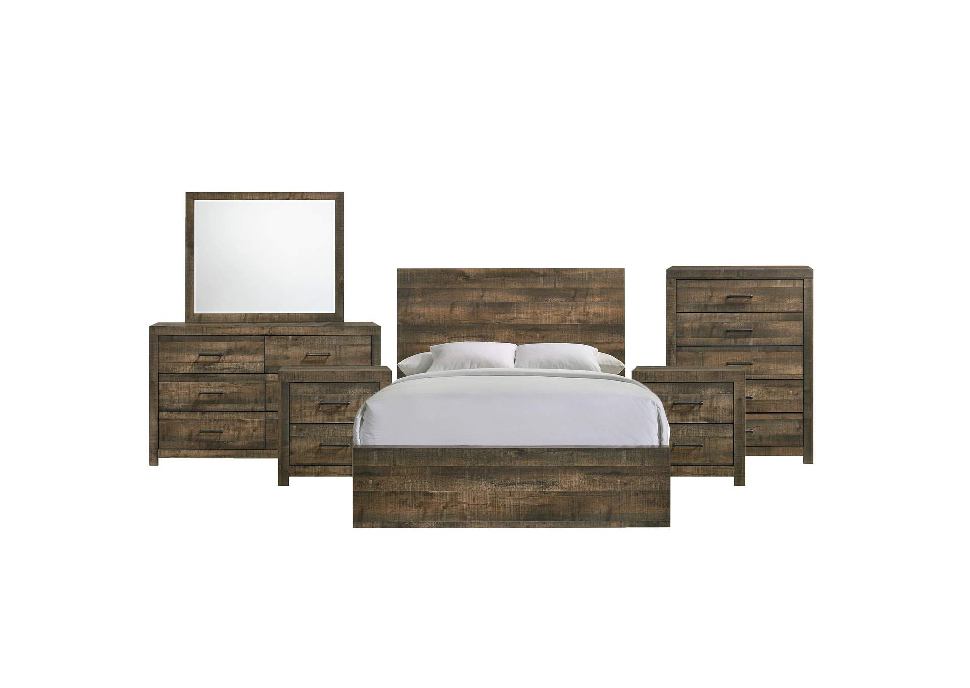 Bailey Full Panel 6 Piece Bedroom Set,Elements