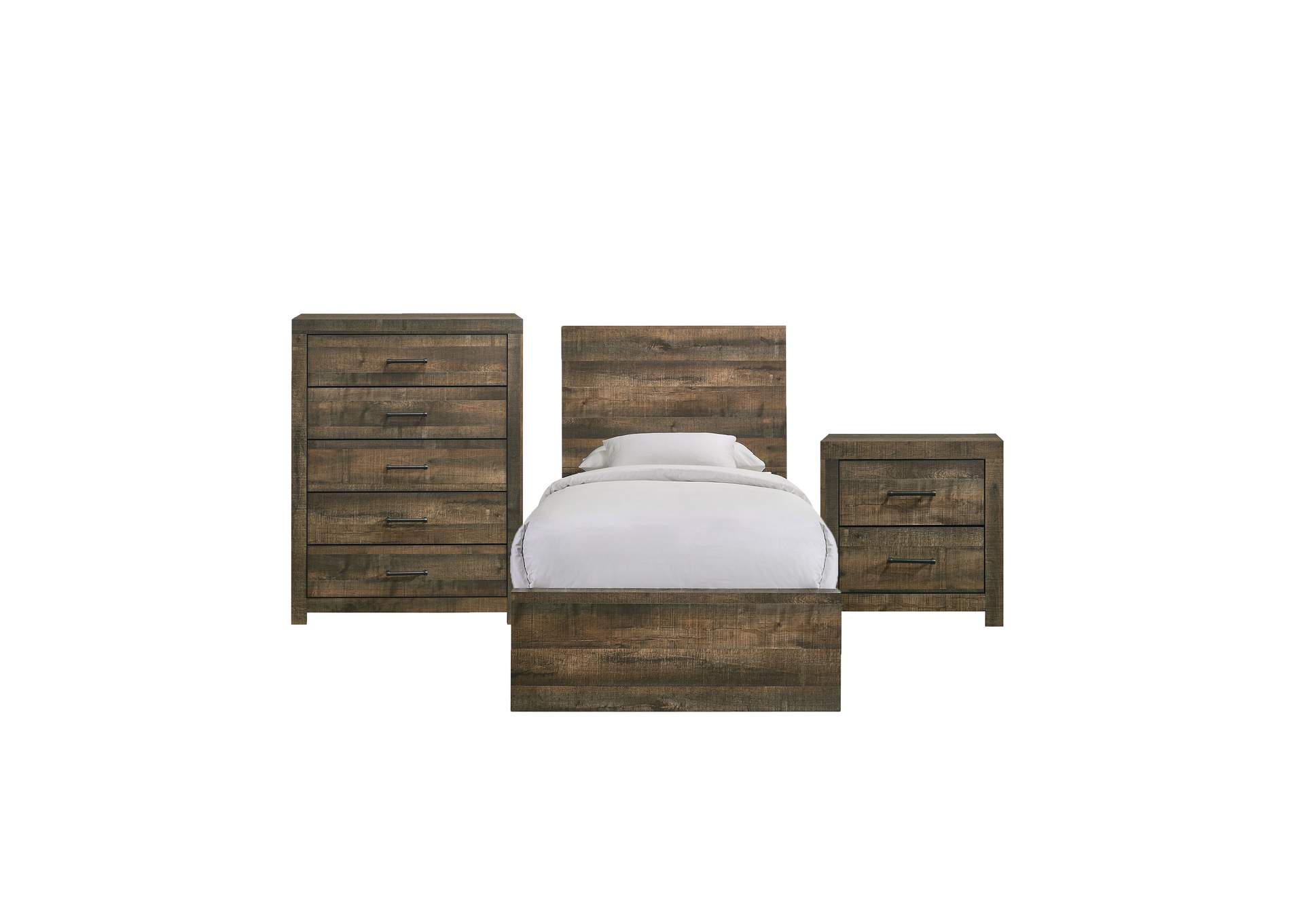 Bailey Twin Panel 3 Piece Bedroom Set,Elements