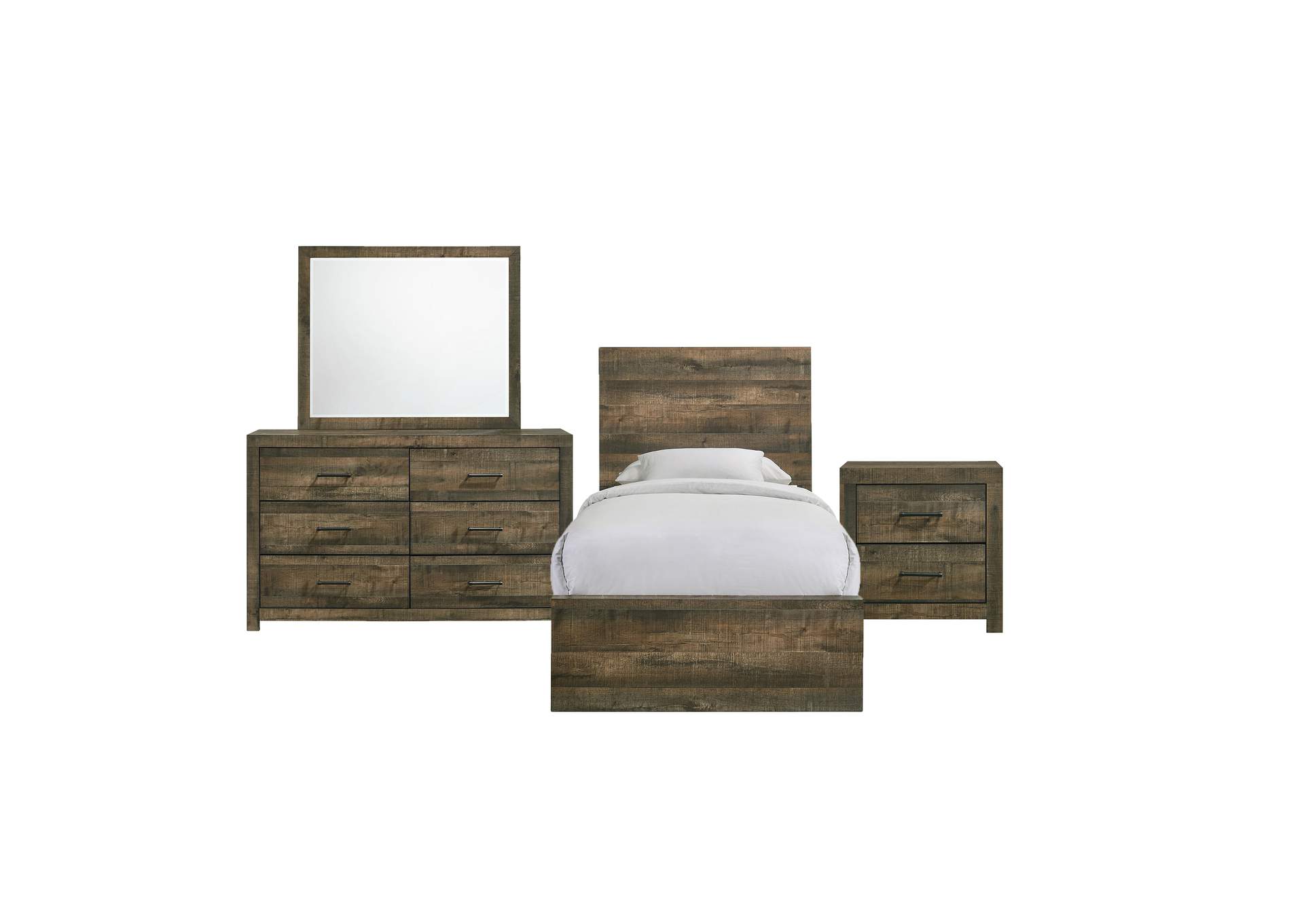 Bailey Twin Panel 4 Piece Bedroom Set,Elements