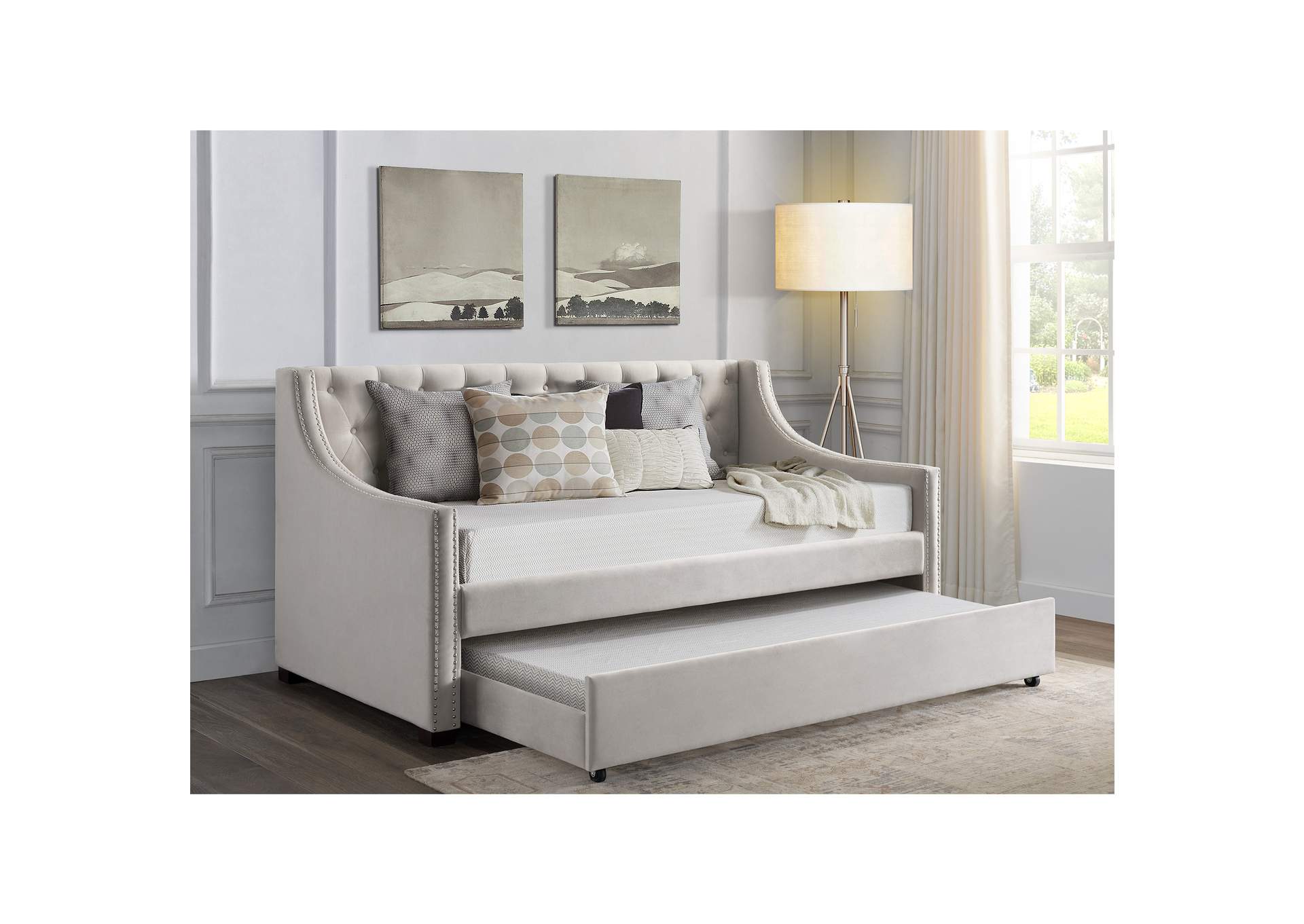 Bayside Twin Daybed In Akron Taupe,Elements