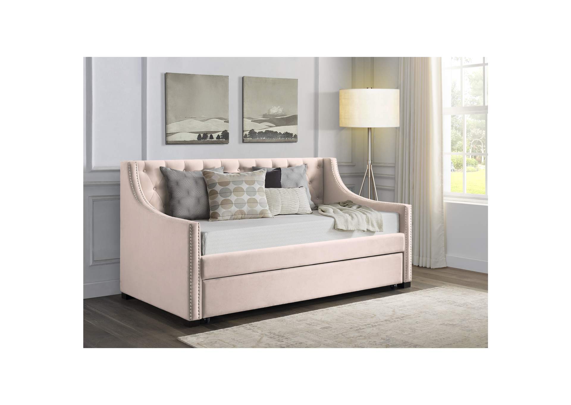 Bayside Twin Daybed In Amigo Blush,Elements