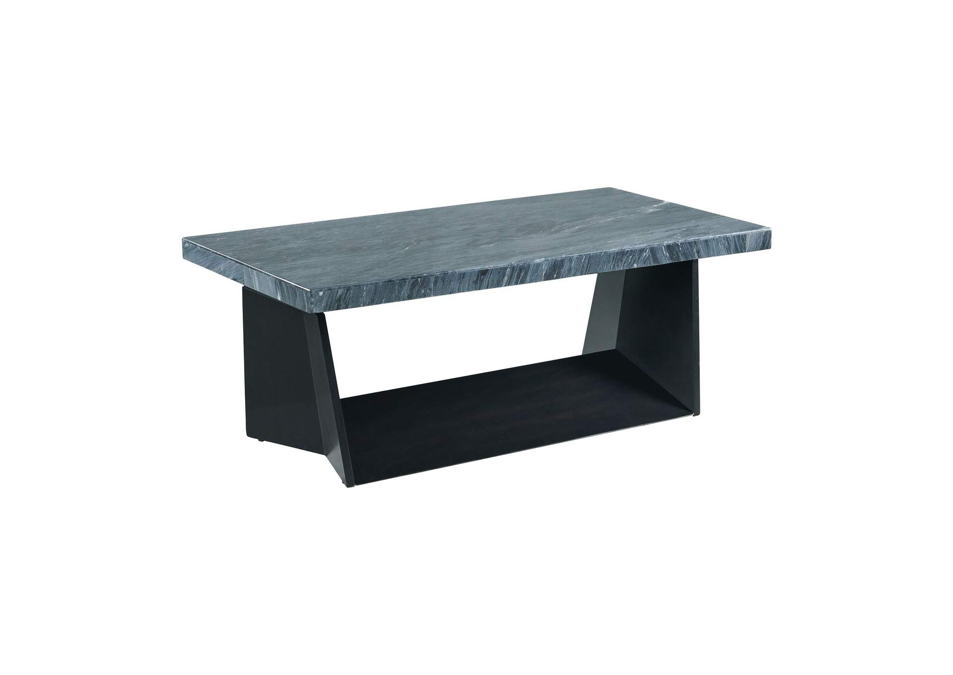 Beckley Coffee Table Complete In Dark Marble Top,Elements