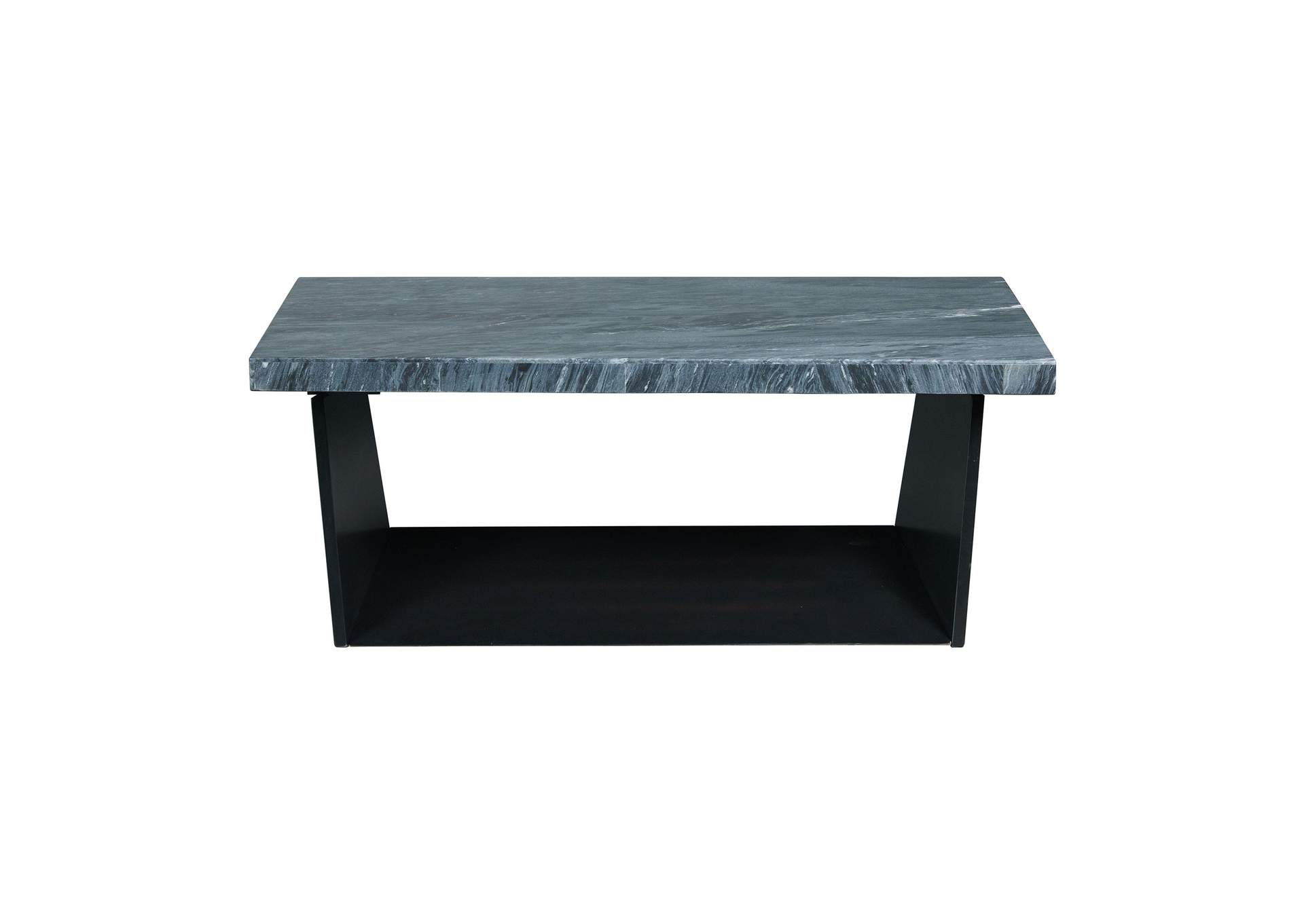 Beckley Coffee Table Complete In Dark Marble Top,Elements