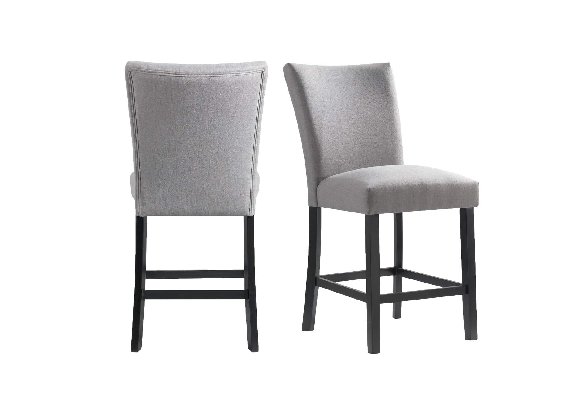 Beckley Counter Side Chair With Dark Grey Linen No Nailhead 2 Per Pack,Elements