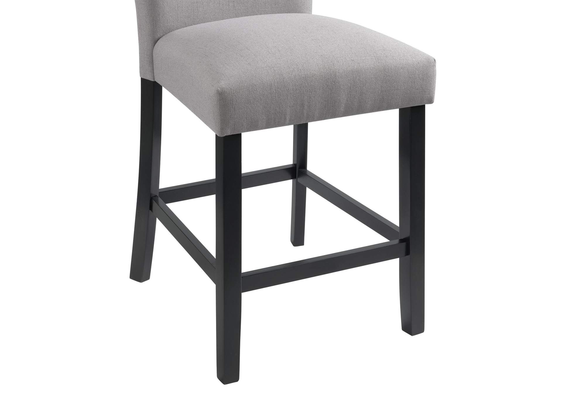 Beckley Counter Side Chair With Dark Grey Linen No Nailhead 2 Per Pack,Elements