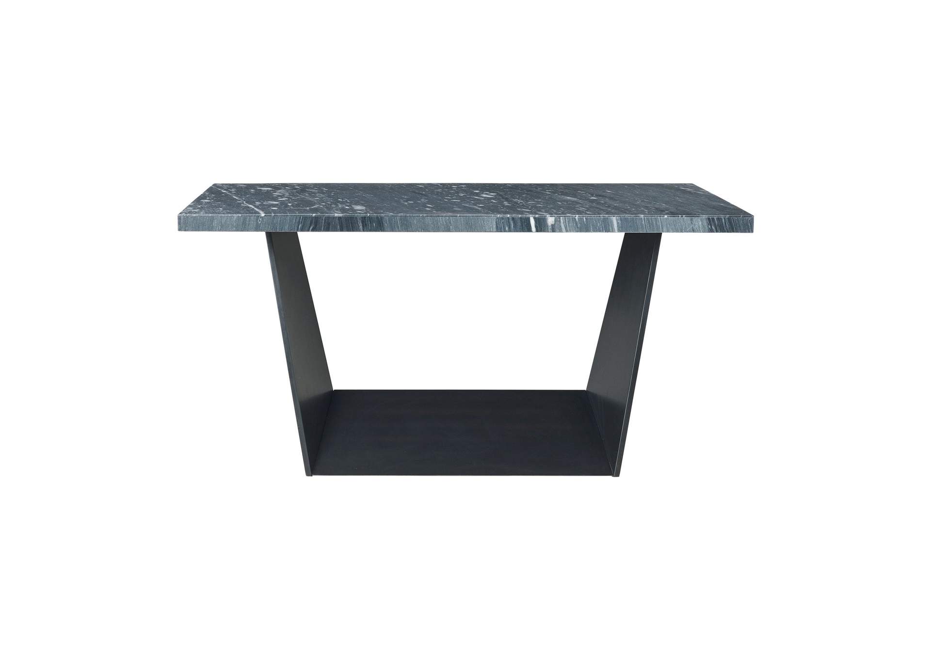 Beckley Counter Table In Dark Marble Top,Elements