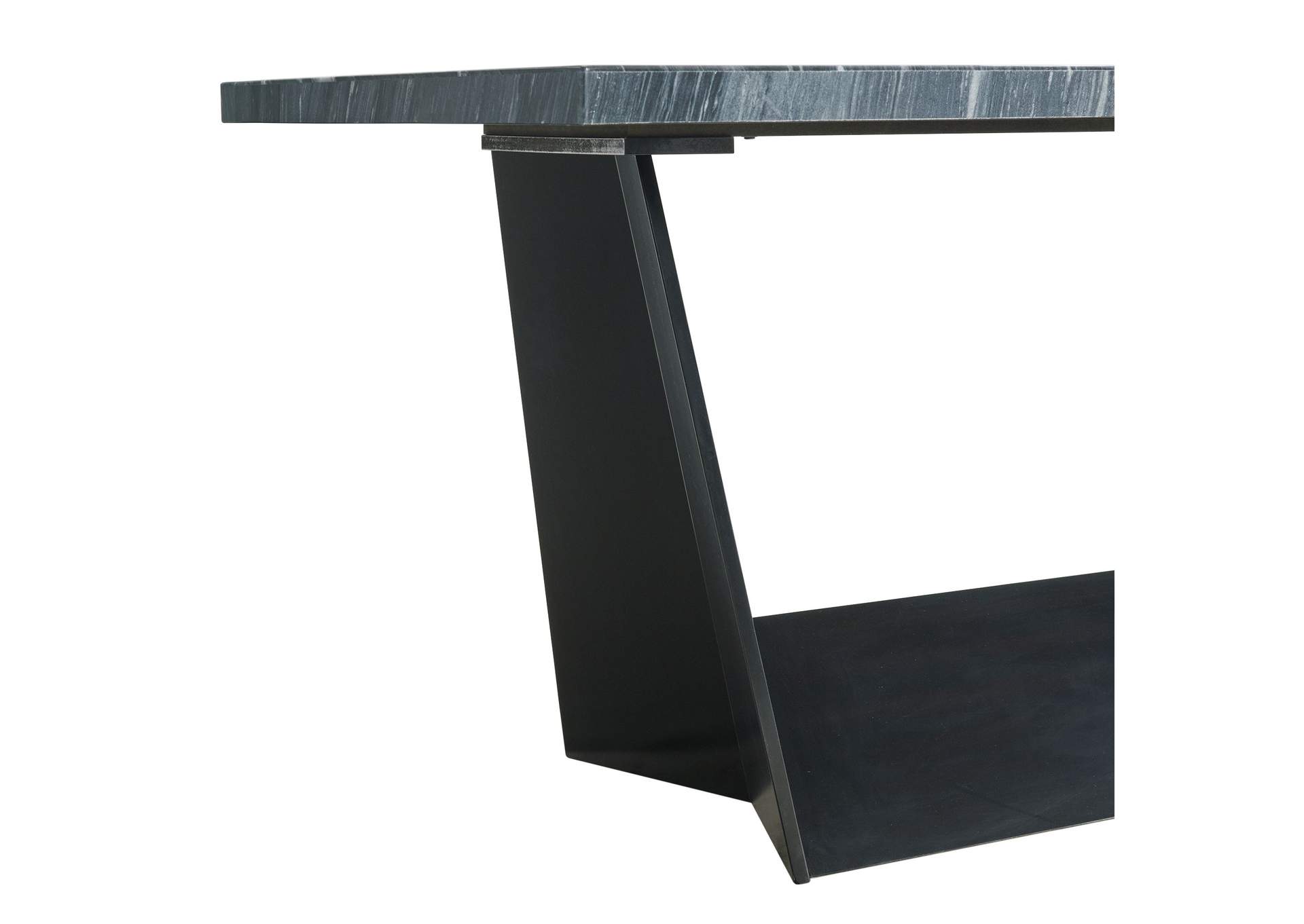 Beckley Counter Table In Dark Marble Top,Elements