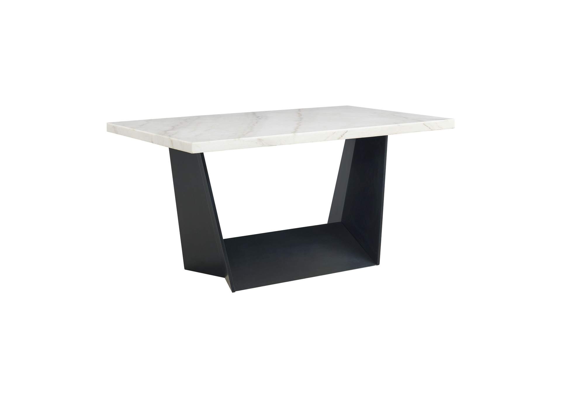 Beckley Counter Table In White Marble Top,Elements