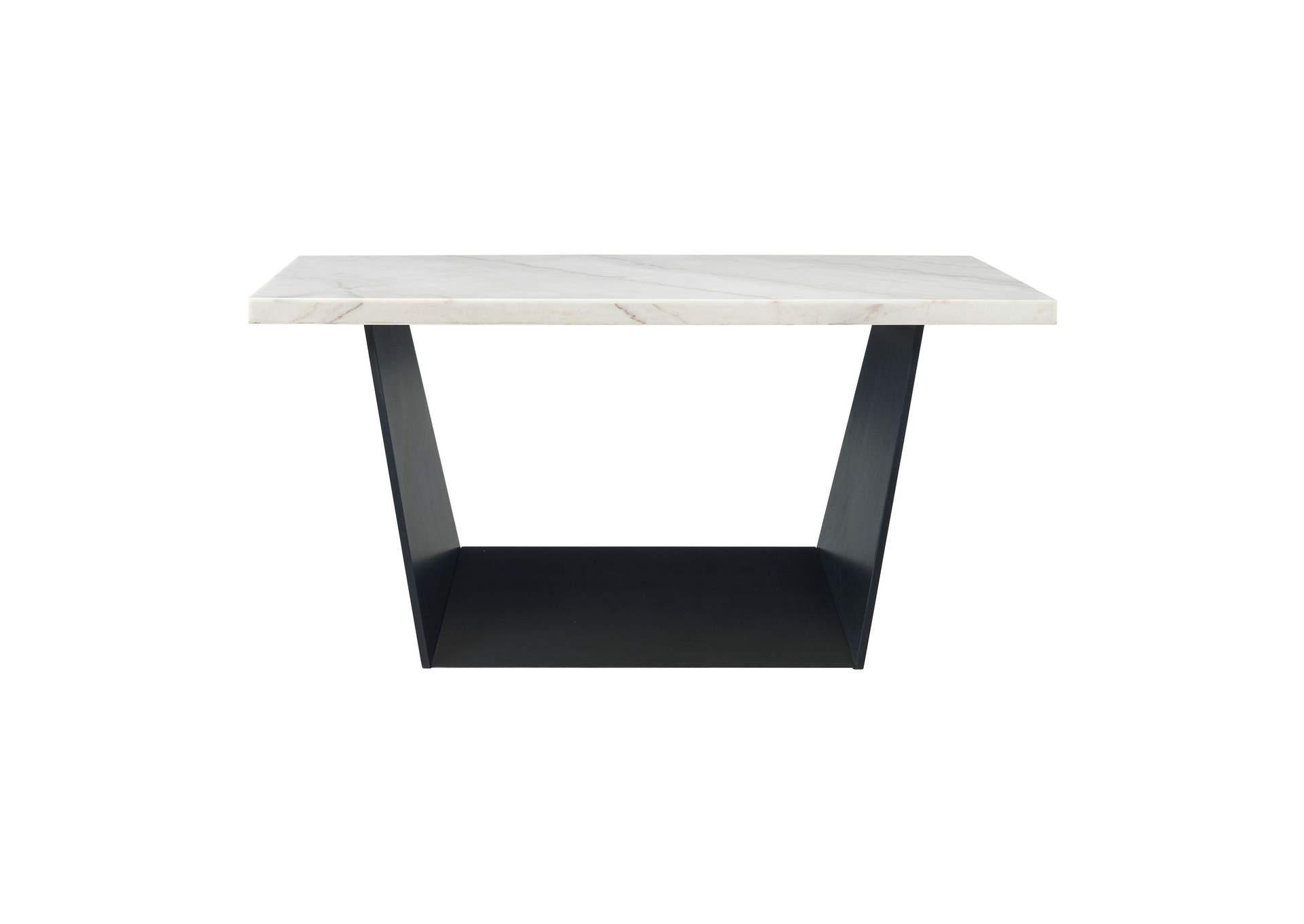 Beckley Counter Table In White Marble Top,Elements